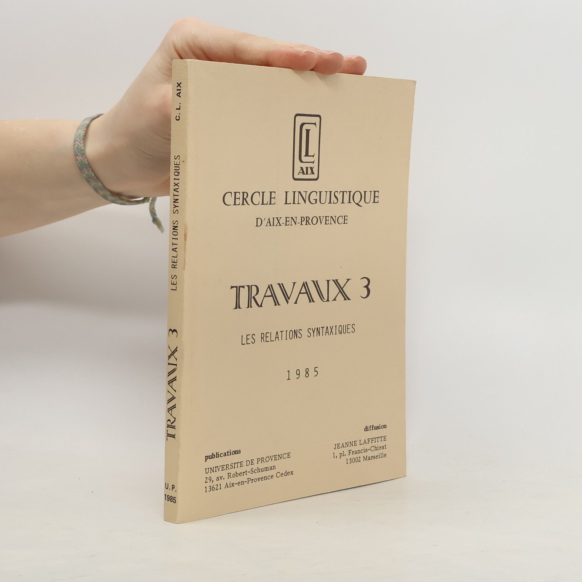 C. L. Aix Travaux 3. Les relations syntaxiques
