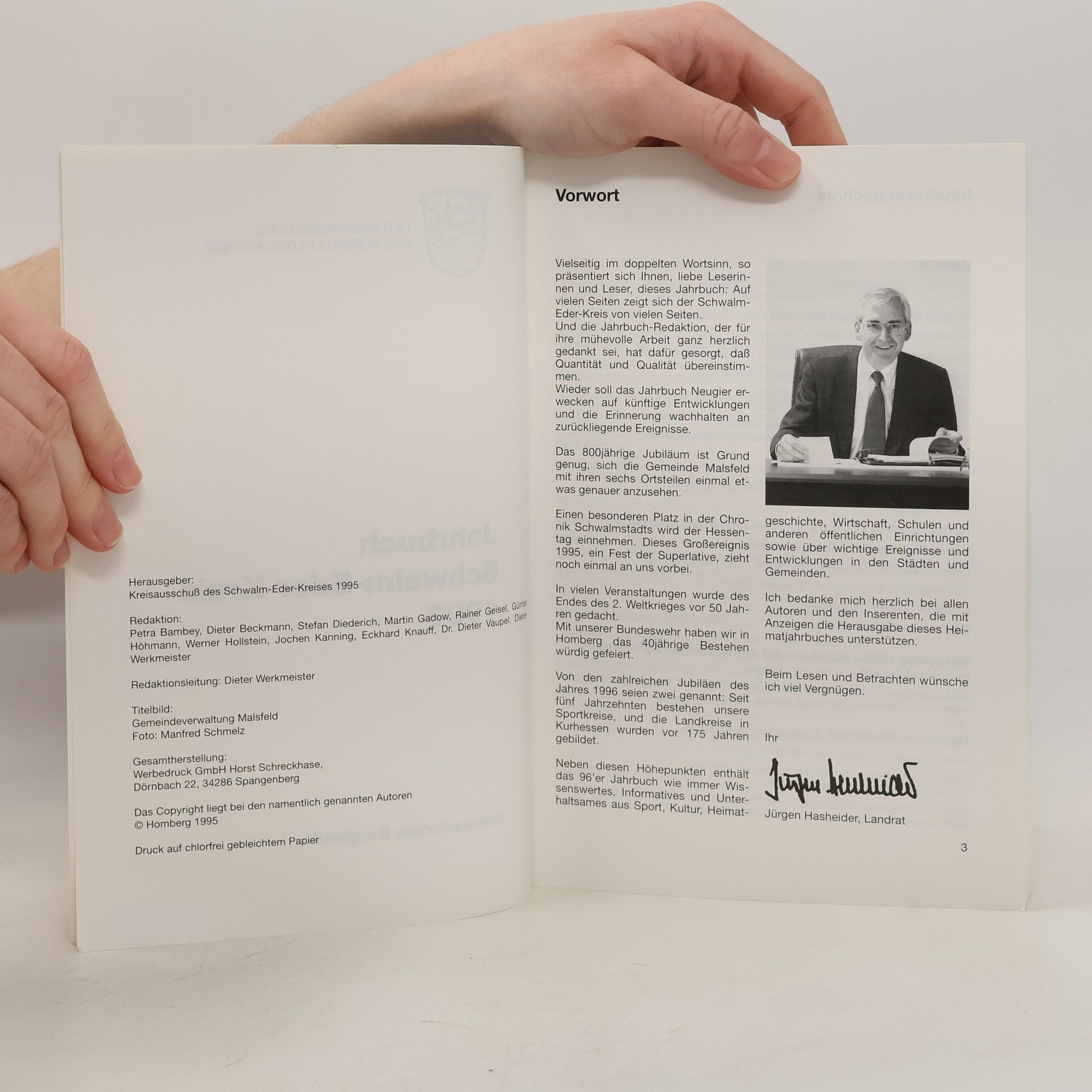 Autorenkollektiv Jahrbuch Schwalm-Eder-Kreis 1996