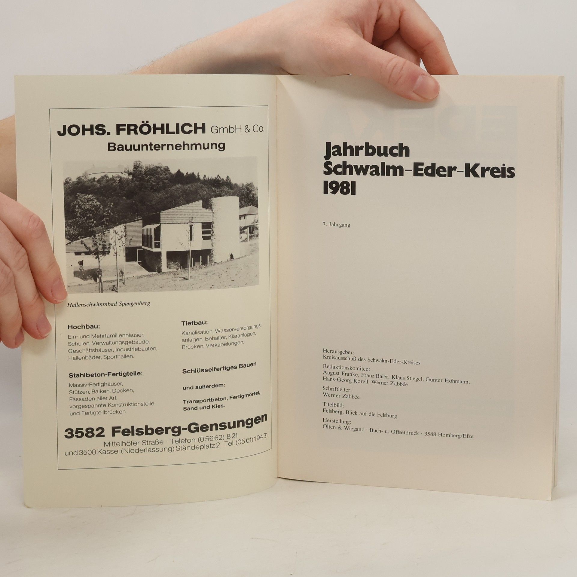 Autorenkollektiv Jahrbuch Schwalm-Eder-Kreis 1981