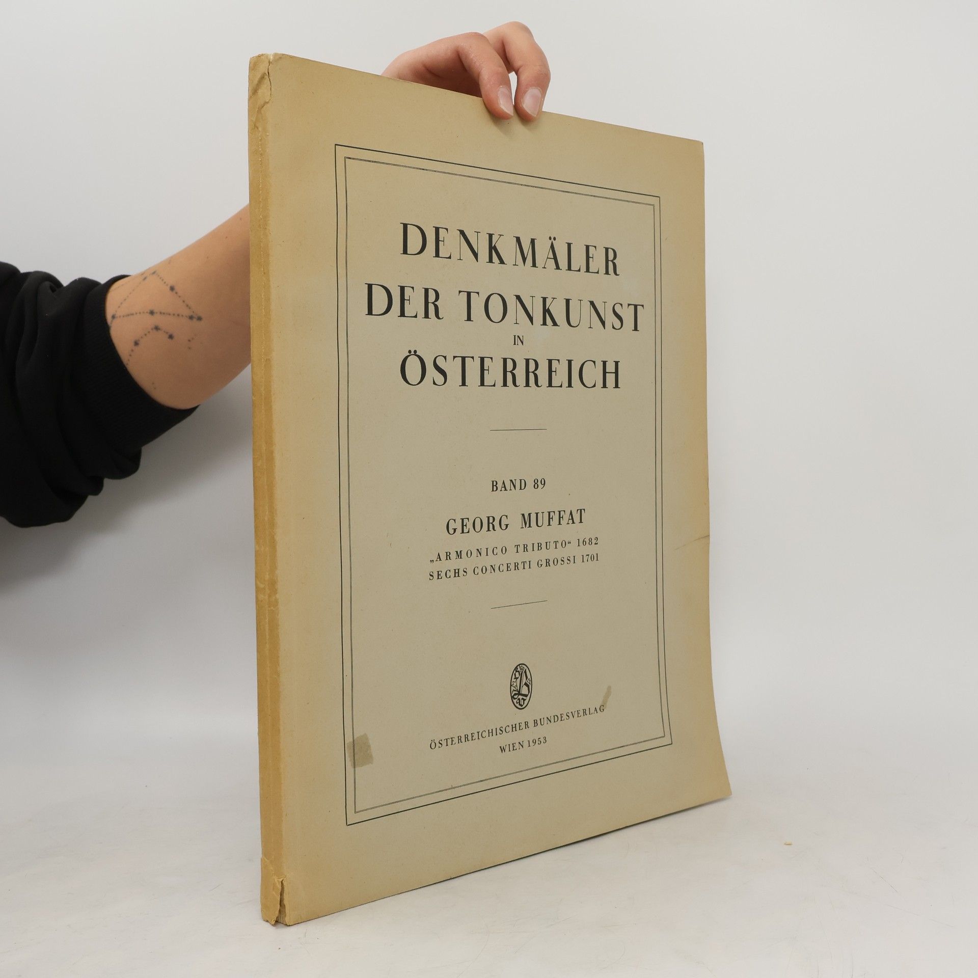 Georg Muffat Denkmäler der Tonkunst in Österreich 89