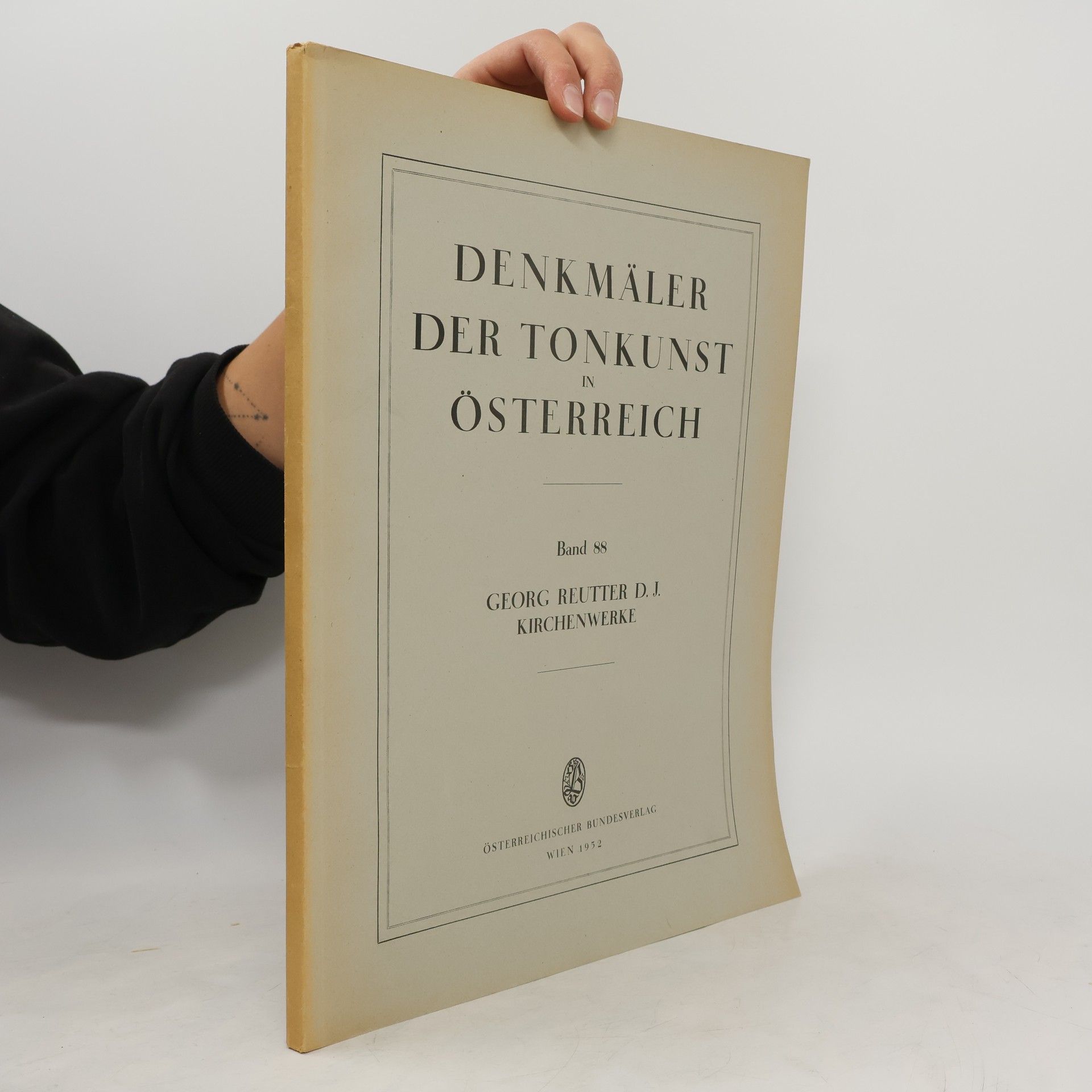 Collectif d'auteurs Denkmäler der Tonkunst in Österreich 88