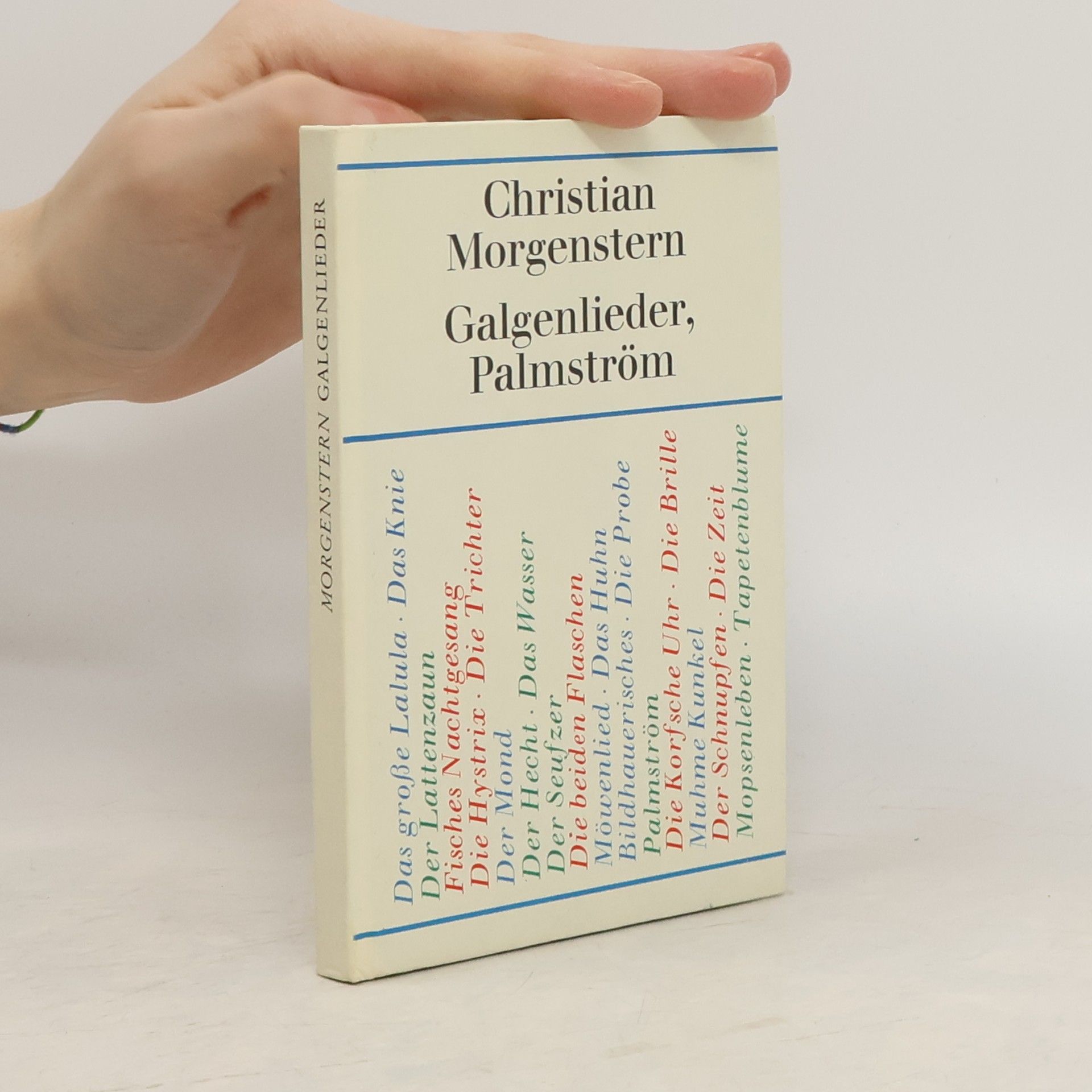 Christian Morgenstern Galgenlieder. Palmström