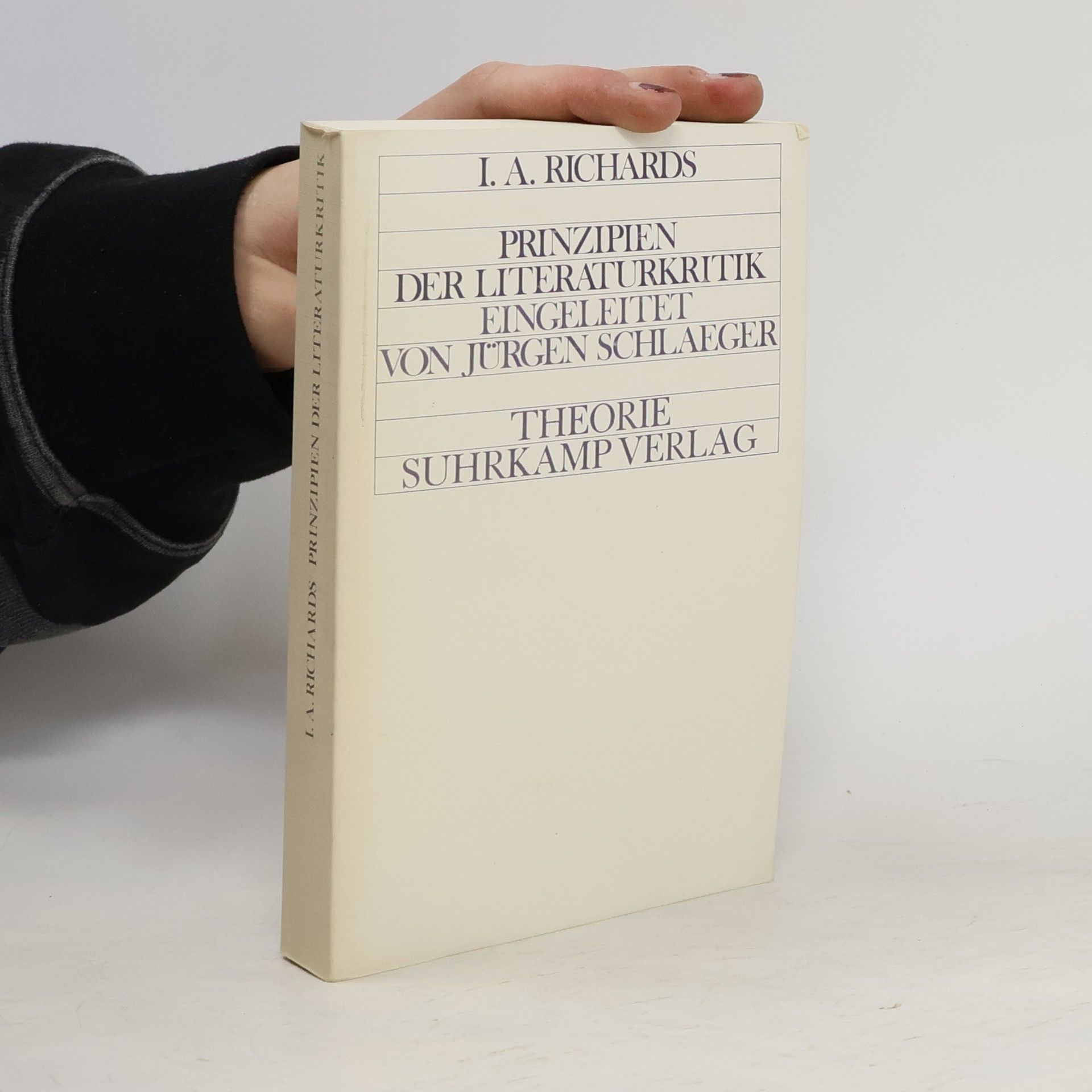 I. A. Richards Prinzipien der Literaturkritik