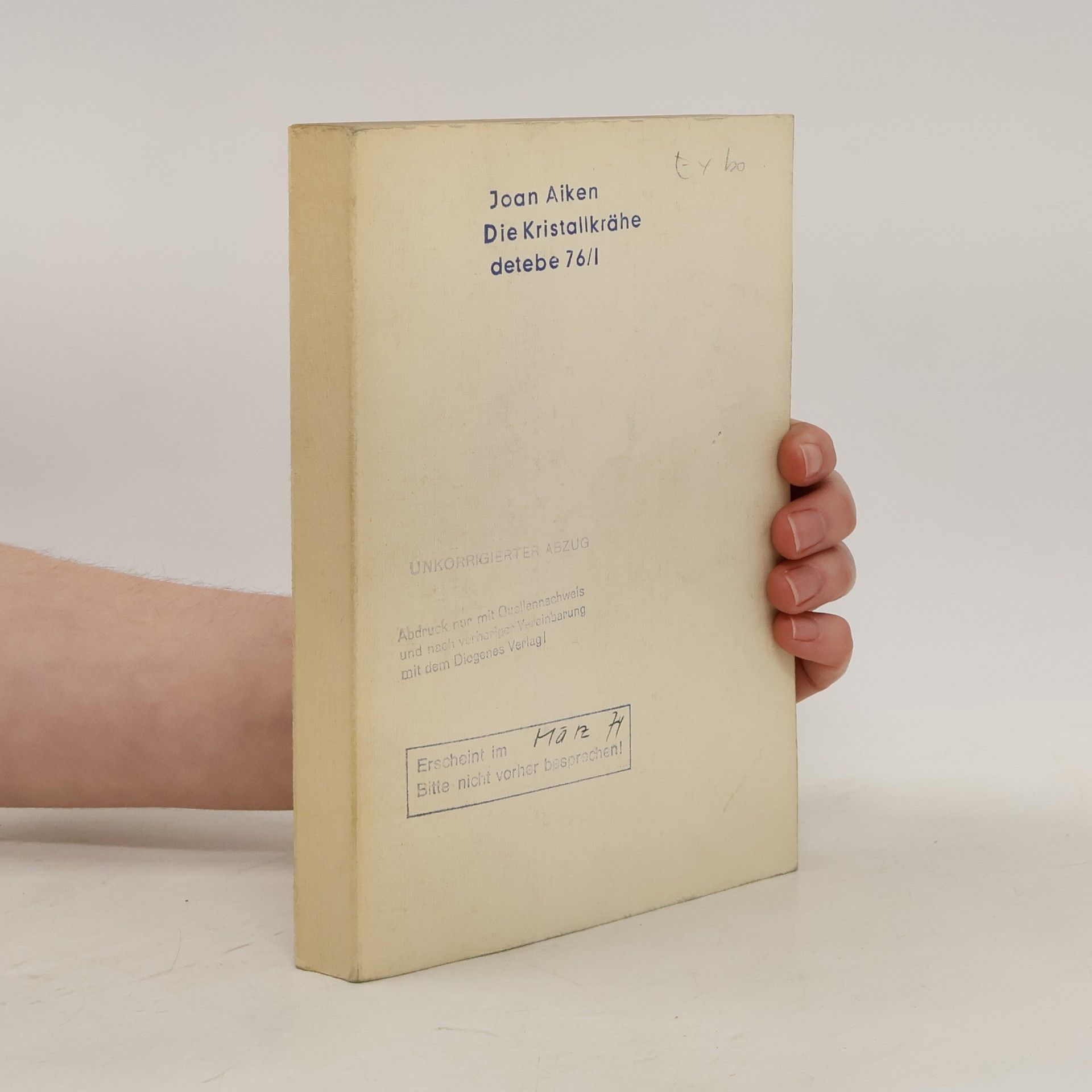 Joan Aiken Die Kristallkrähe detebe 76/1
