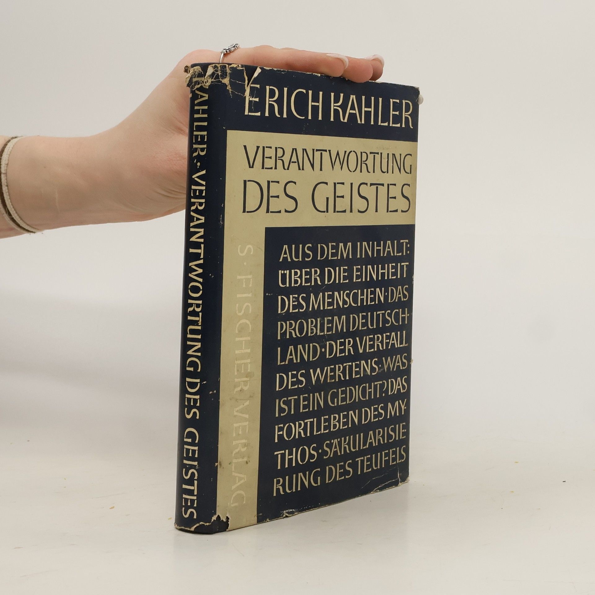 Erich von Kahler Die Verantwortung des Geistes