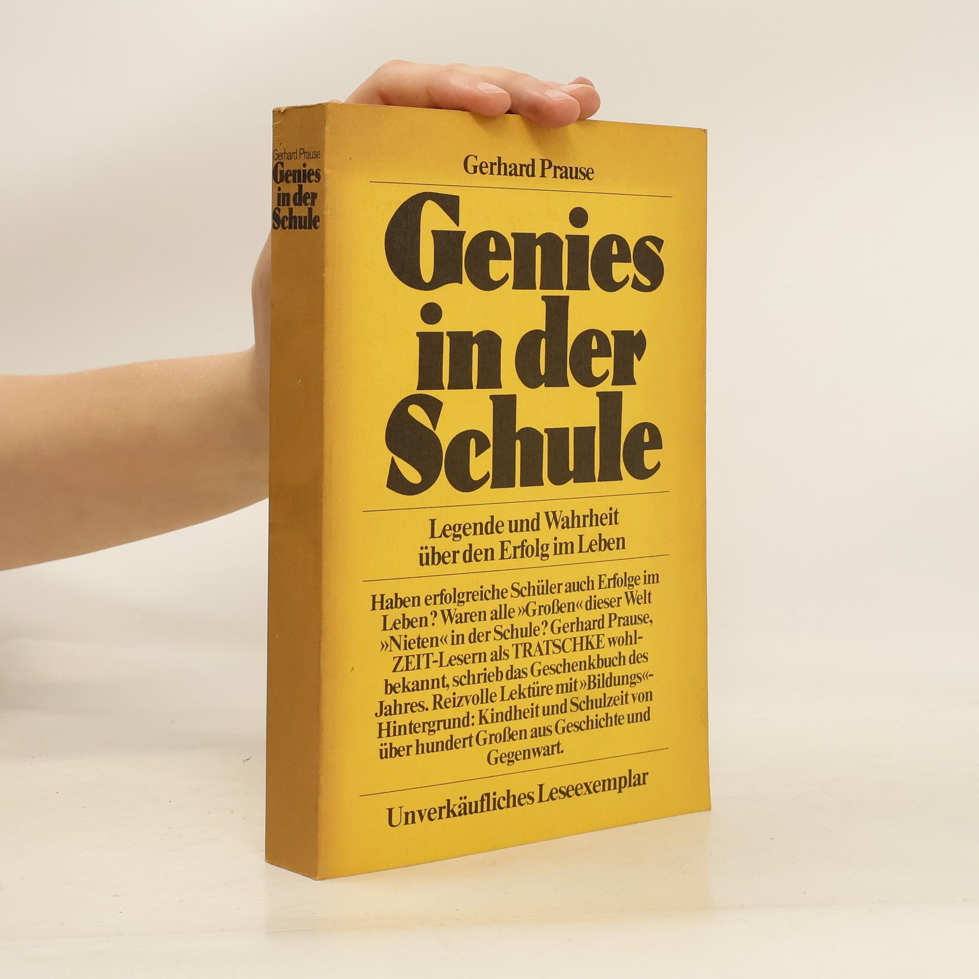 Gerhard Prause Genies in der Schule