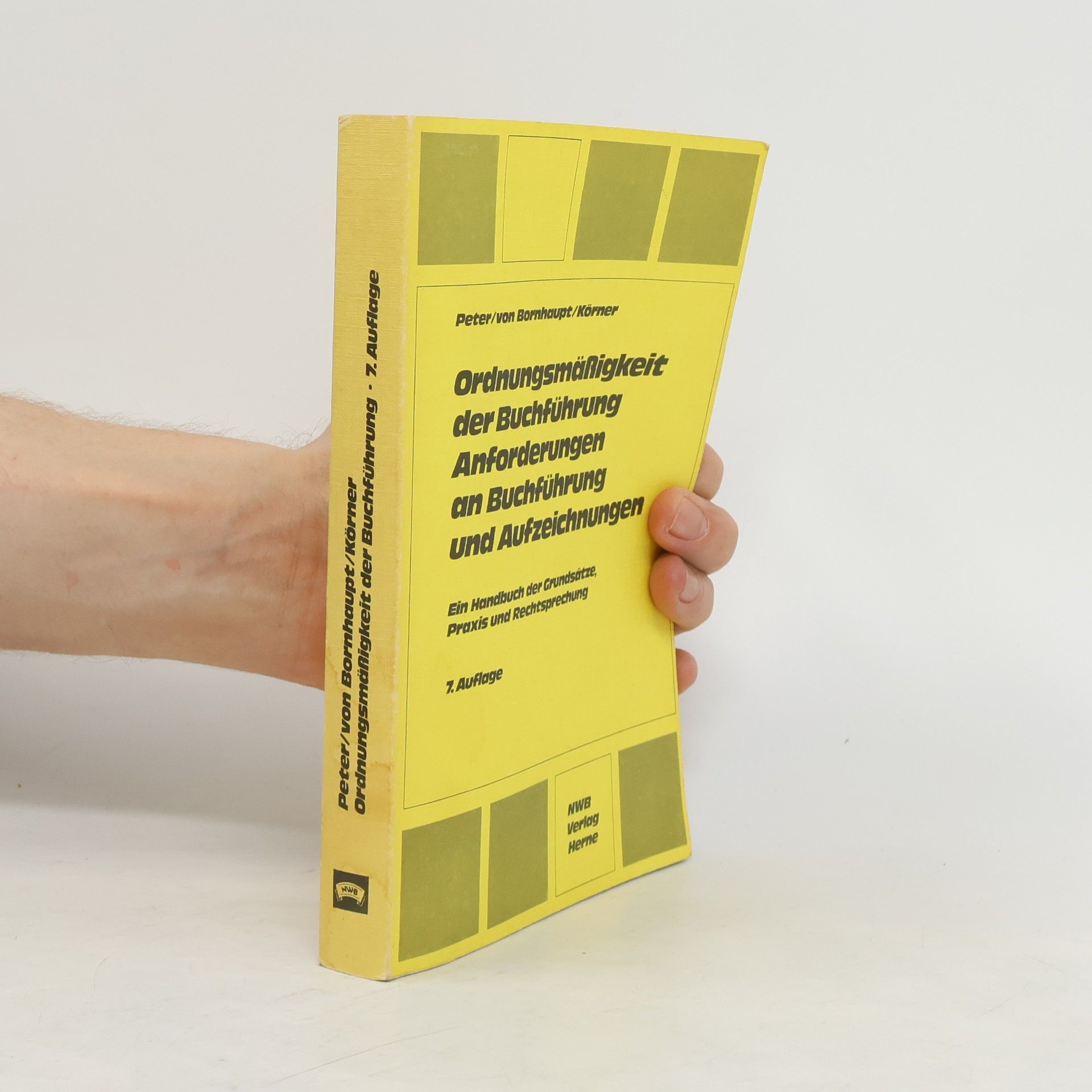 Peter von Bornhaupt  Ordnungsmäßigkeit der Buchführung