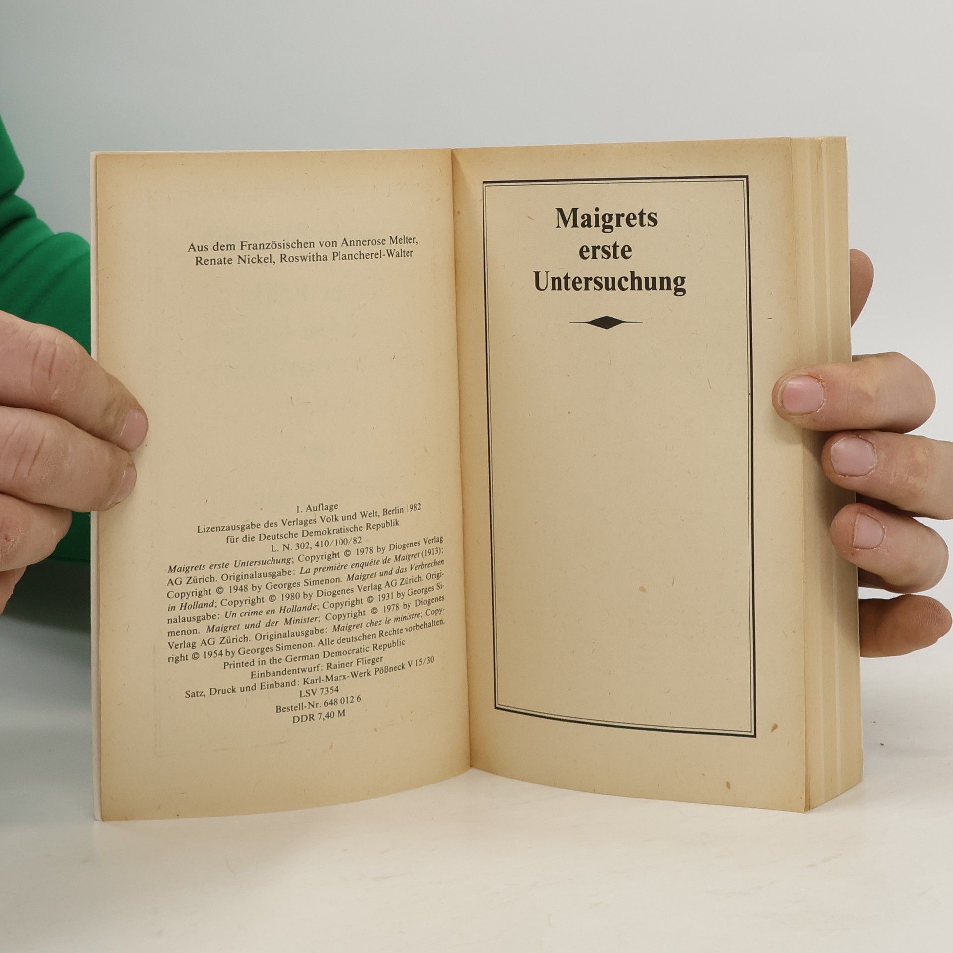 Georges Simenon Drei Fälle aus dem Leben des Kommissars Maigret