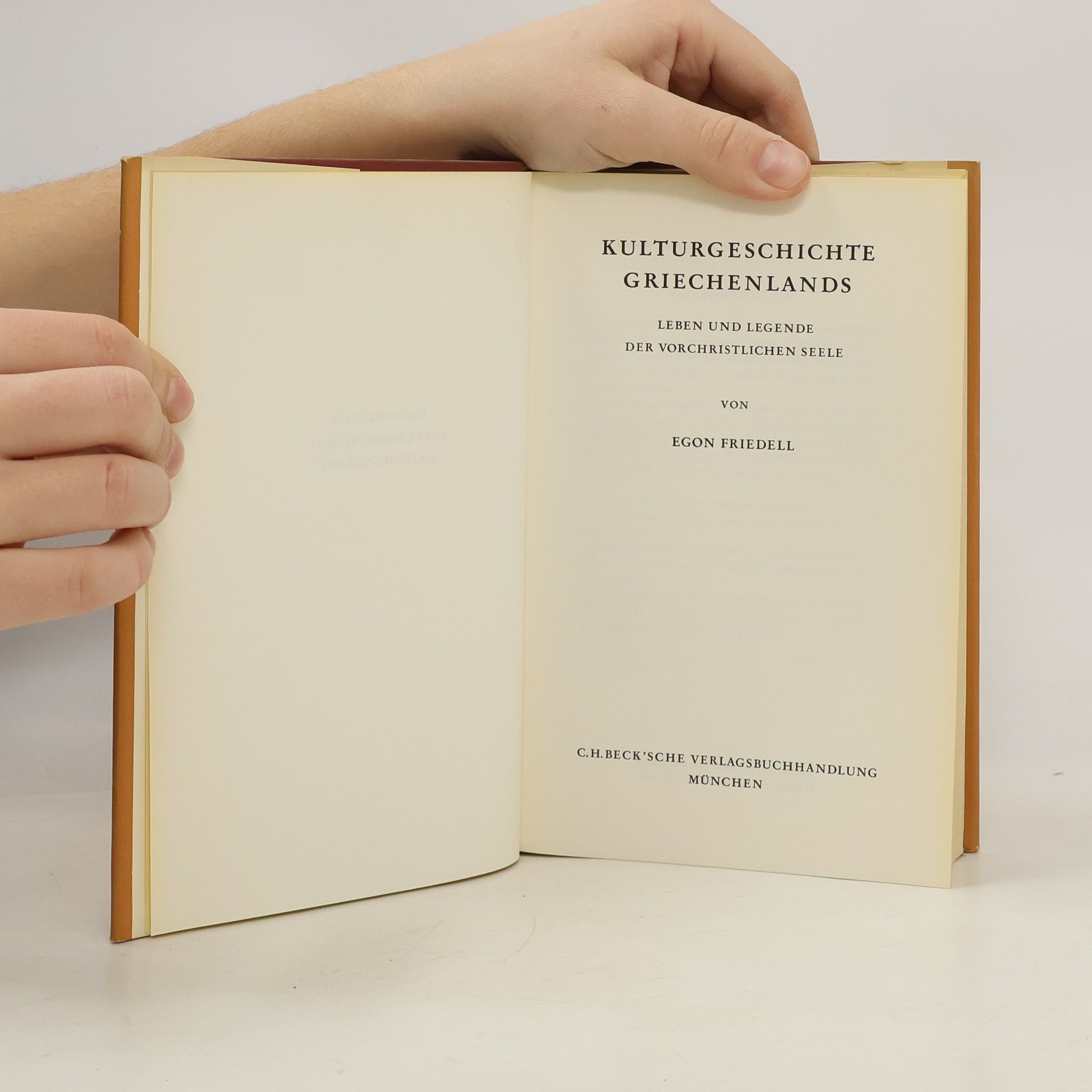 Egon Friedell Kulturgeschichte Griechenlands