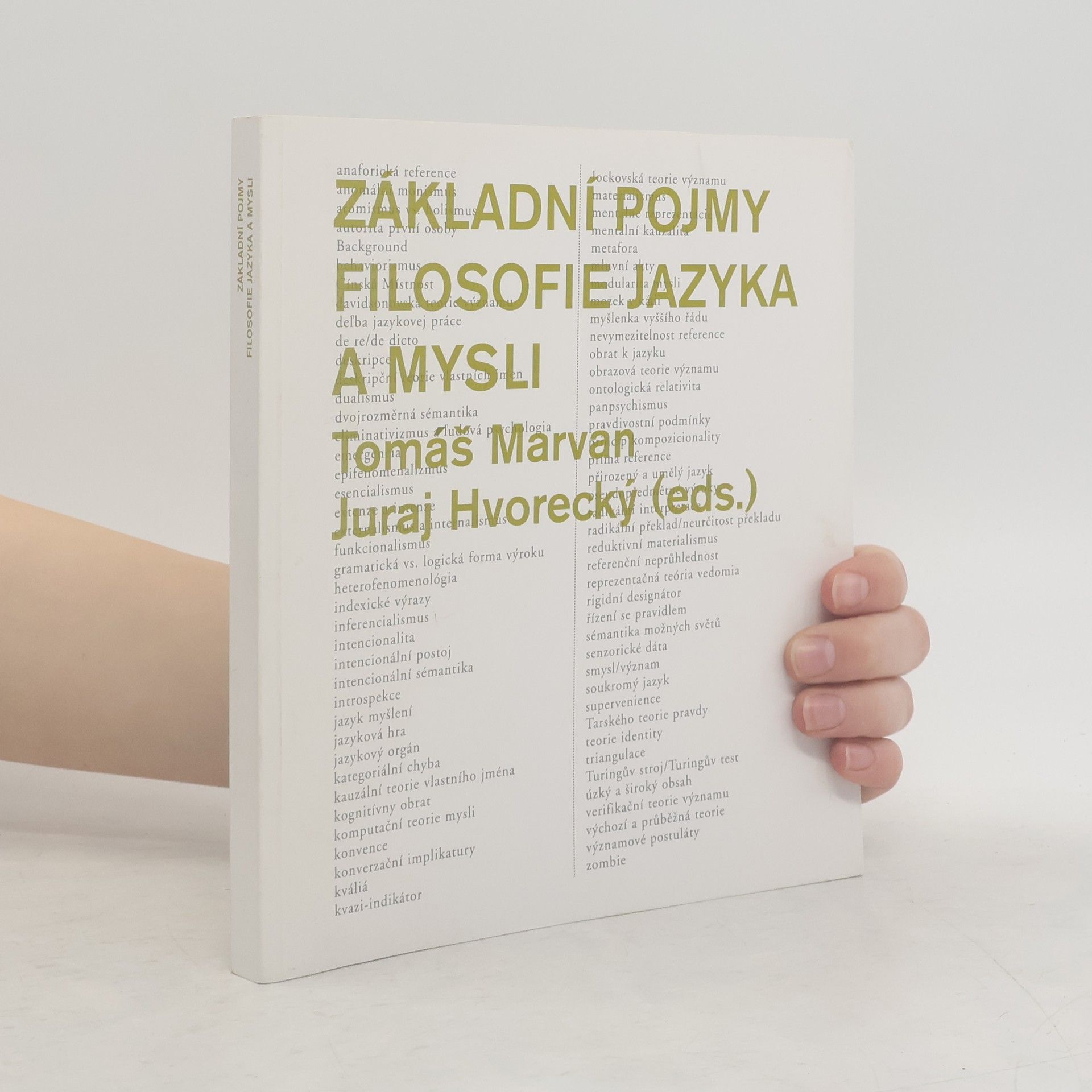 Tomáš Marvan Základní pojmy filosofie jazyka a mysli