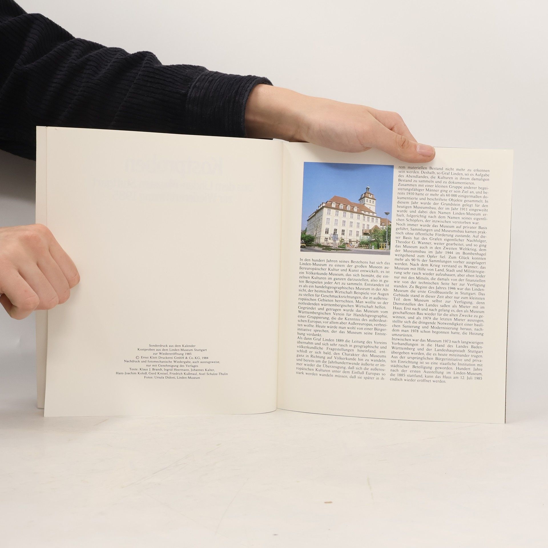 kolektiv Kostproben aus dem Linden-Museum Stuttgart zur Wiedereröffnung 1985