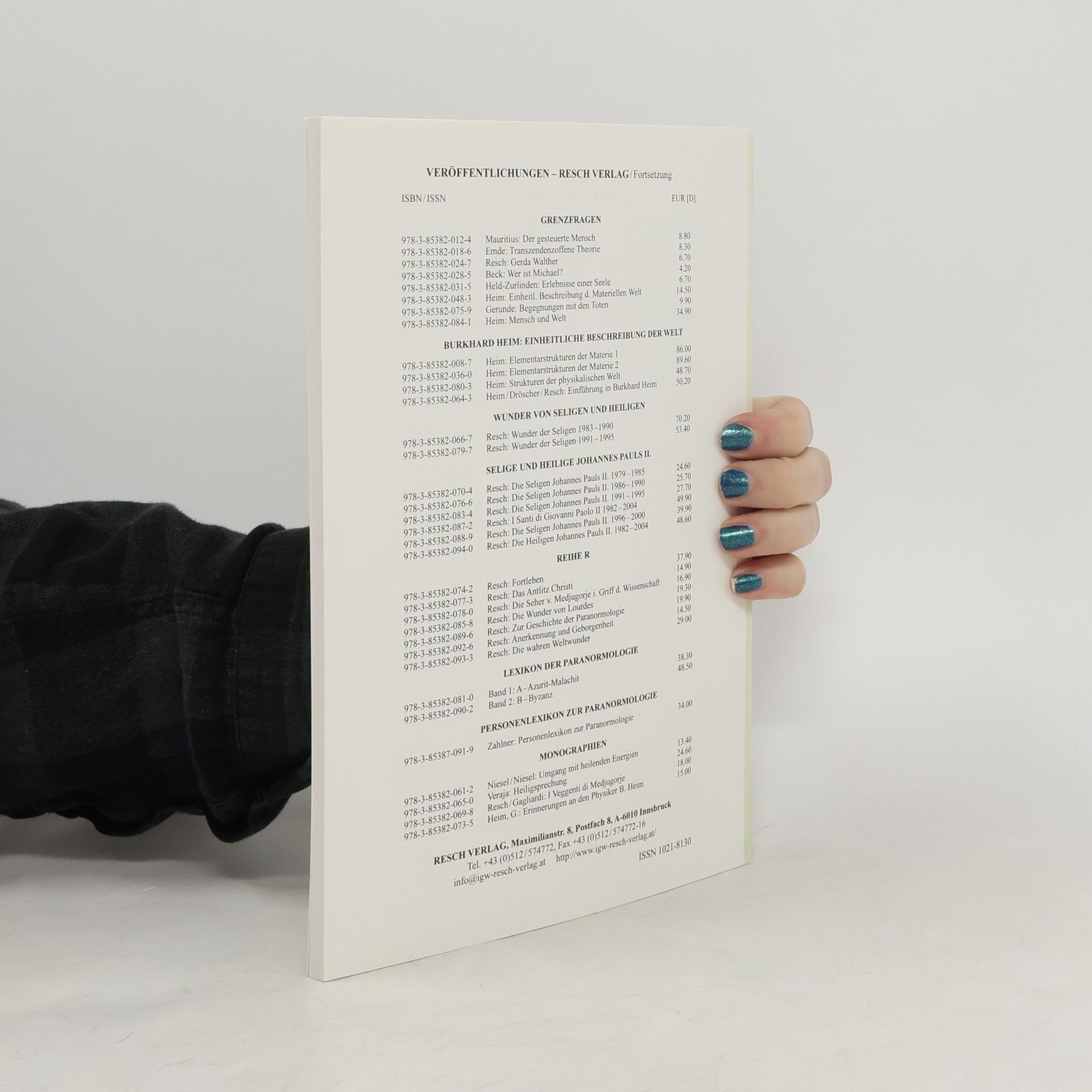 Autorenkollektiv Grenzgebiete der Wissenschaft