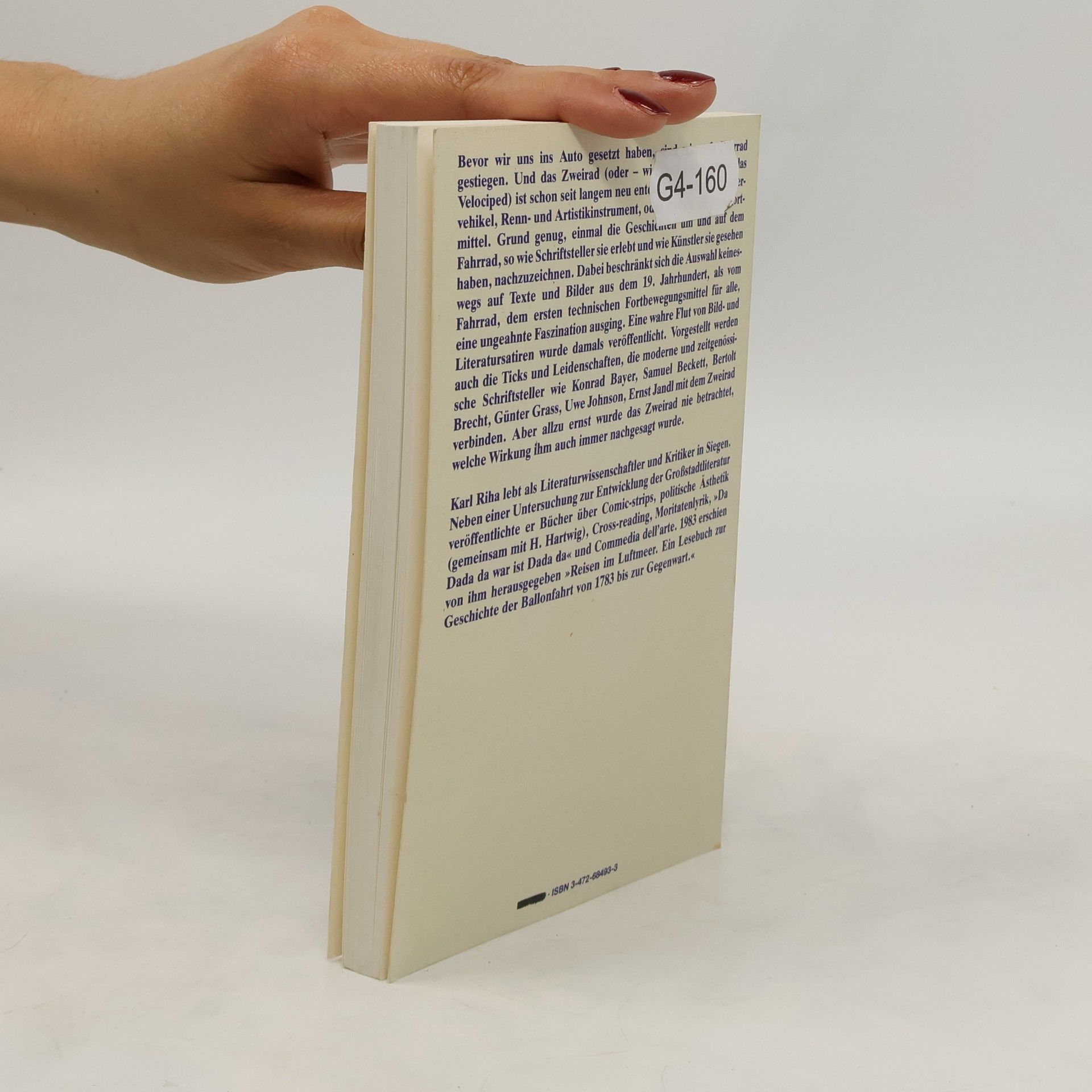 Karl Riha Das Radfahrbuch