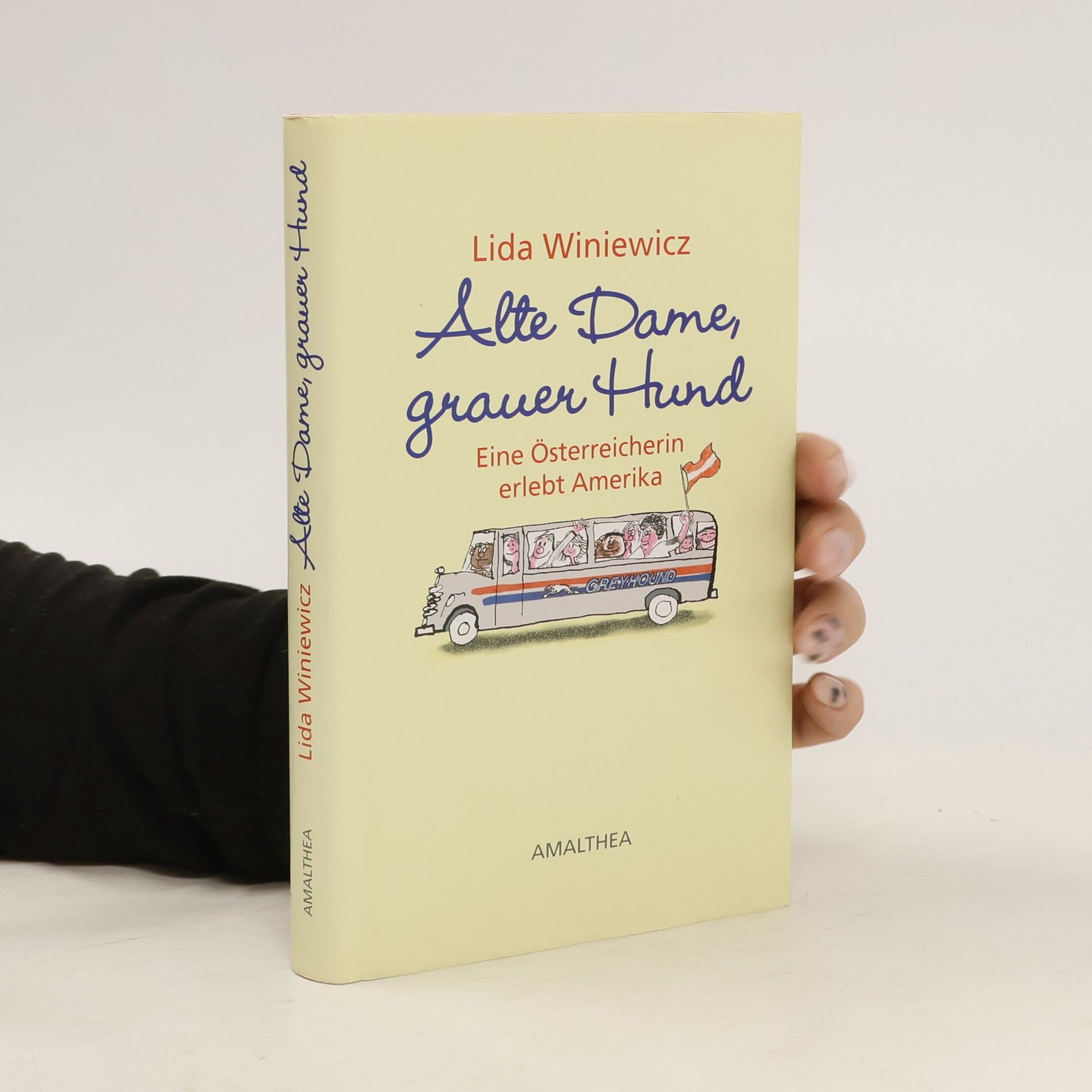 Lida Winiewicz Alte Dame, grauer Hund