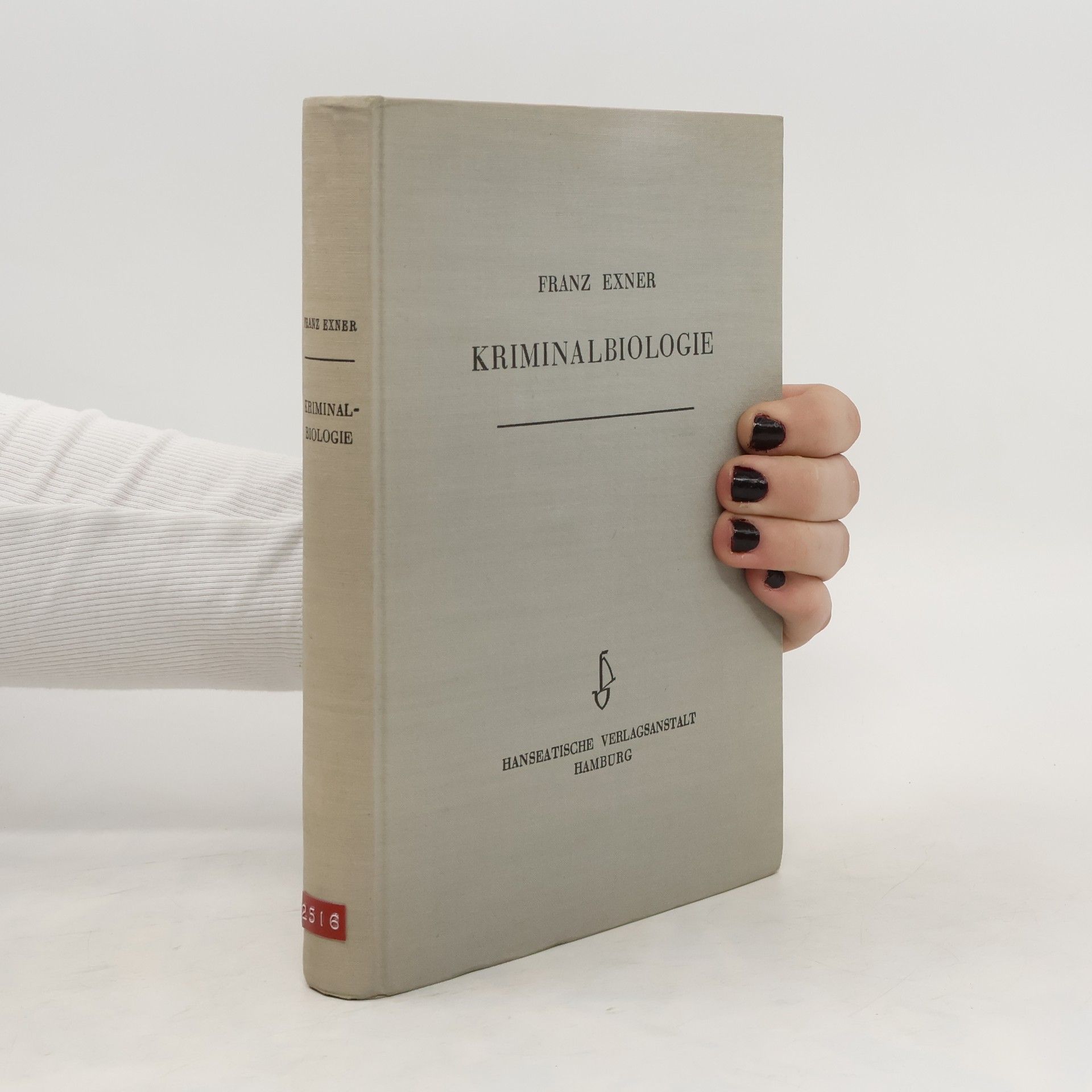 Franz Exner Kriminalbiologie