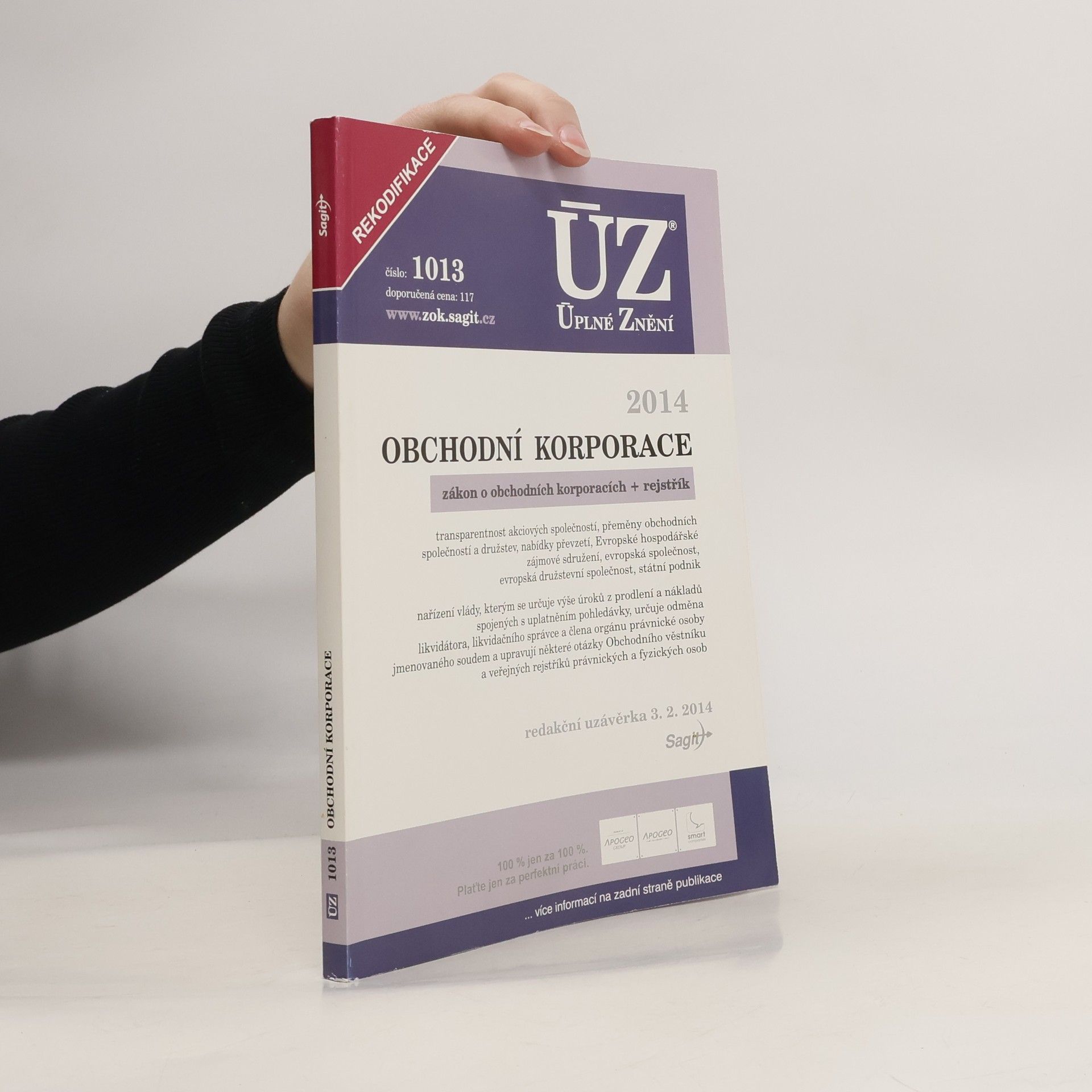 Collectif d'auteurs Obchodní korporace. Zákon o obchodních korporacích + rejstřík