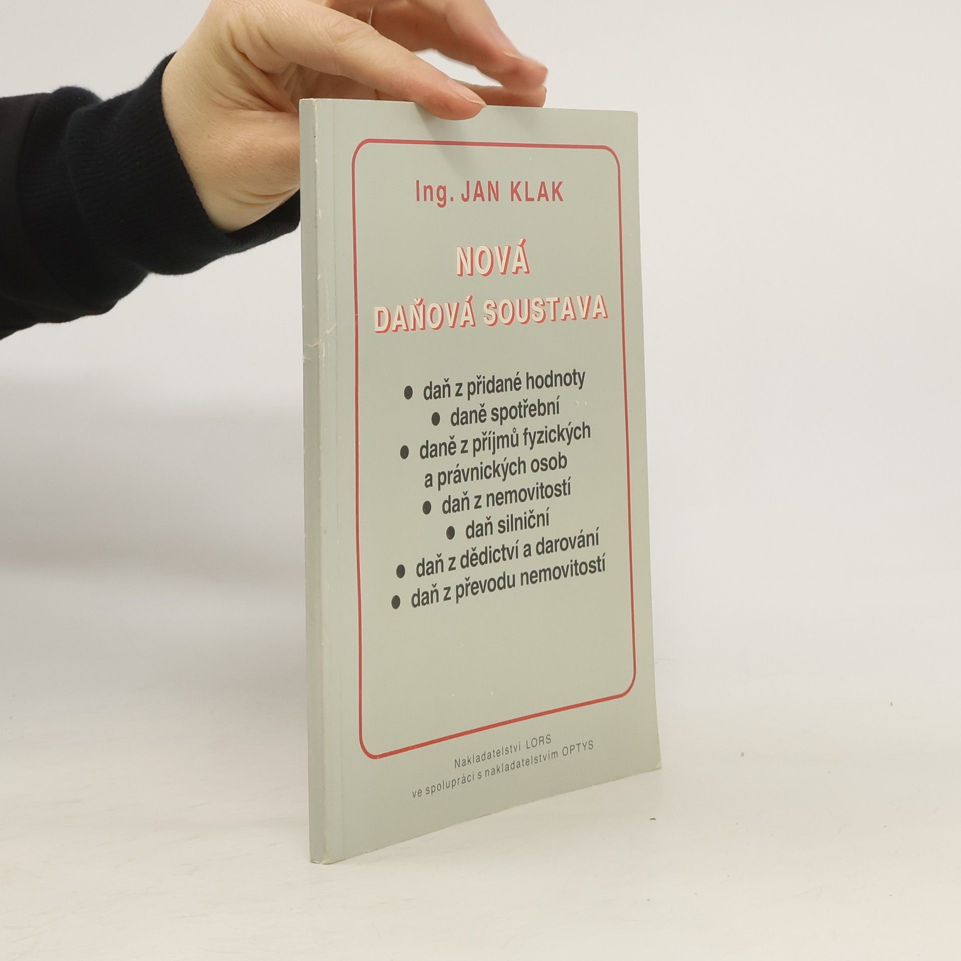 Jan Klak Nová daňová soustava