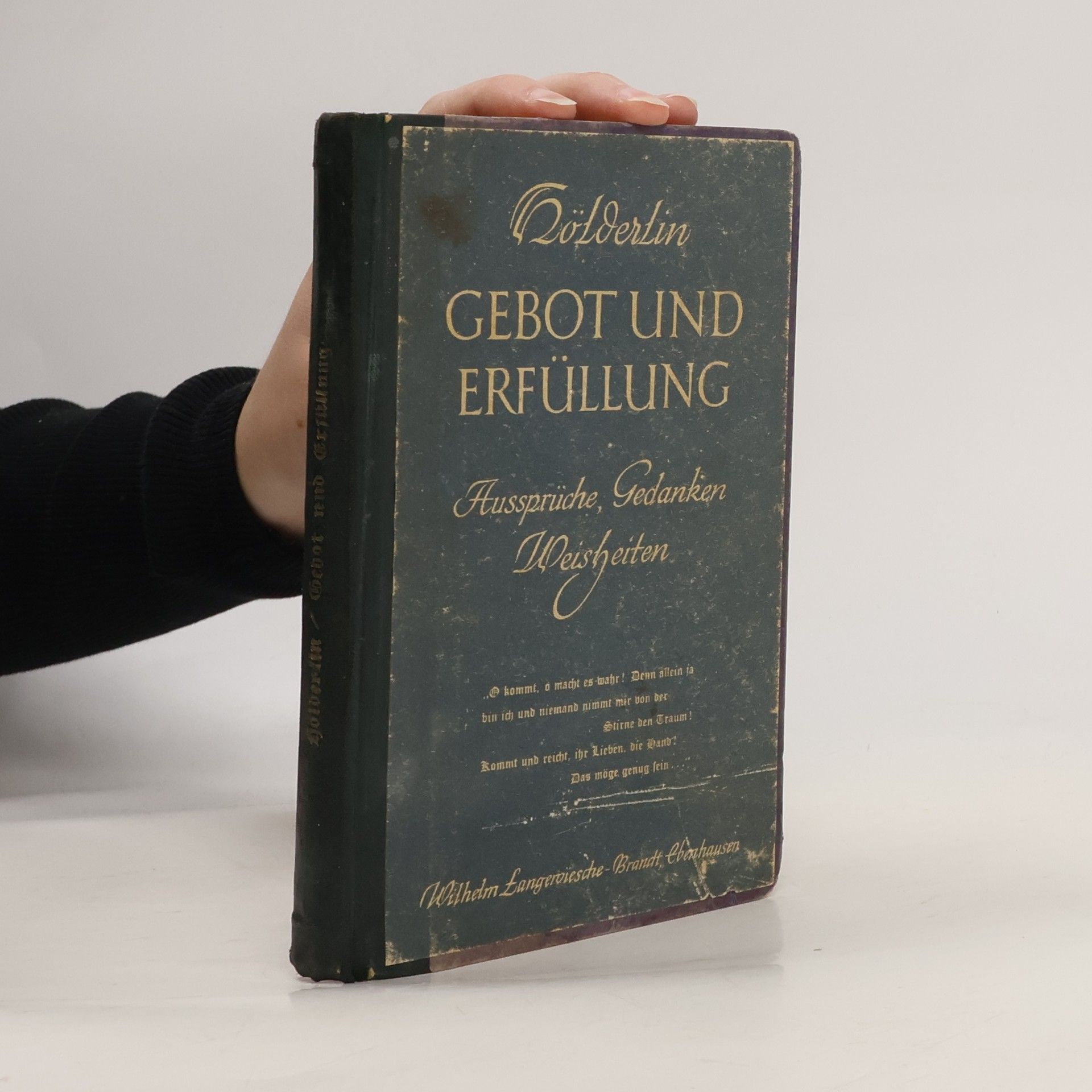 Friedrich Hölderlin Gebot und Erfüllung. Aussprüche, Gedanken, Weisheiten, Hymnen und Gesänge