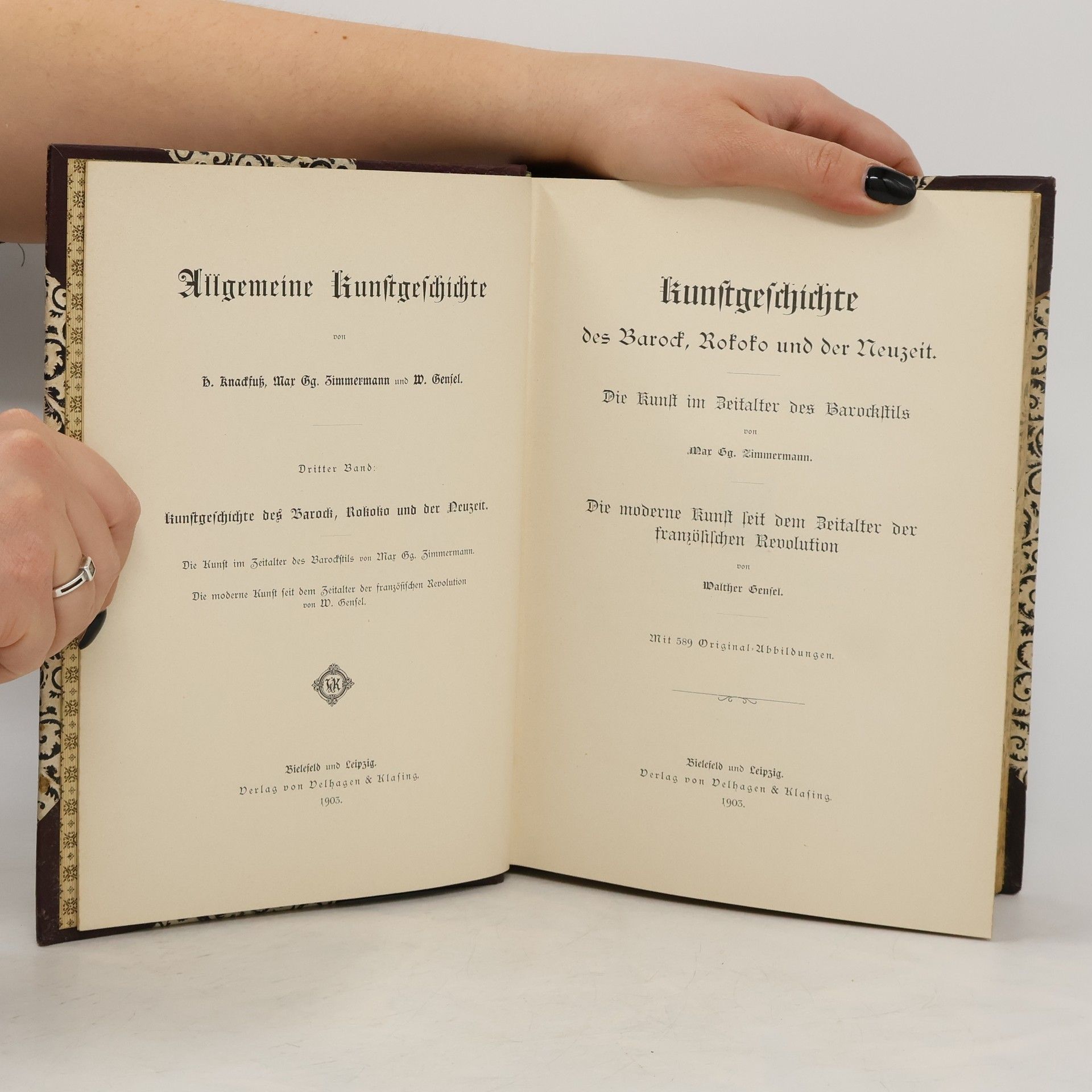 D. Randfuß Allgemeine Kunstgeschichte. Kunstgeschichte des Barock, Rokoko und der Neuzeit