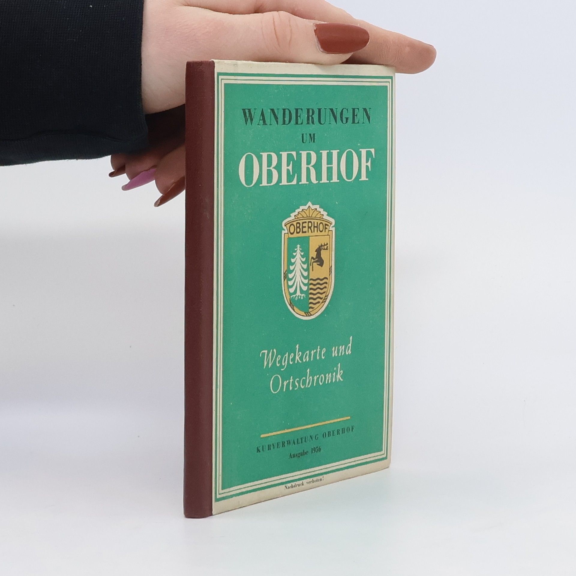 Hans Fischer Wanderungen um Oberhof. Wegekarte und Ortschronik