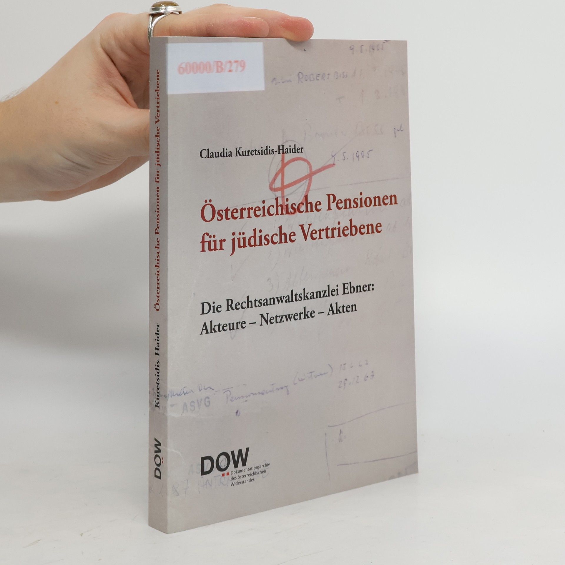 Claudia Kuretsidis Haider Österreichische Pensionen für jüdische Vertriebene