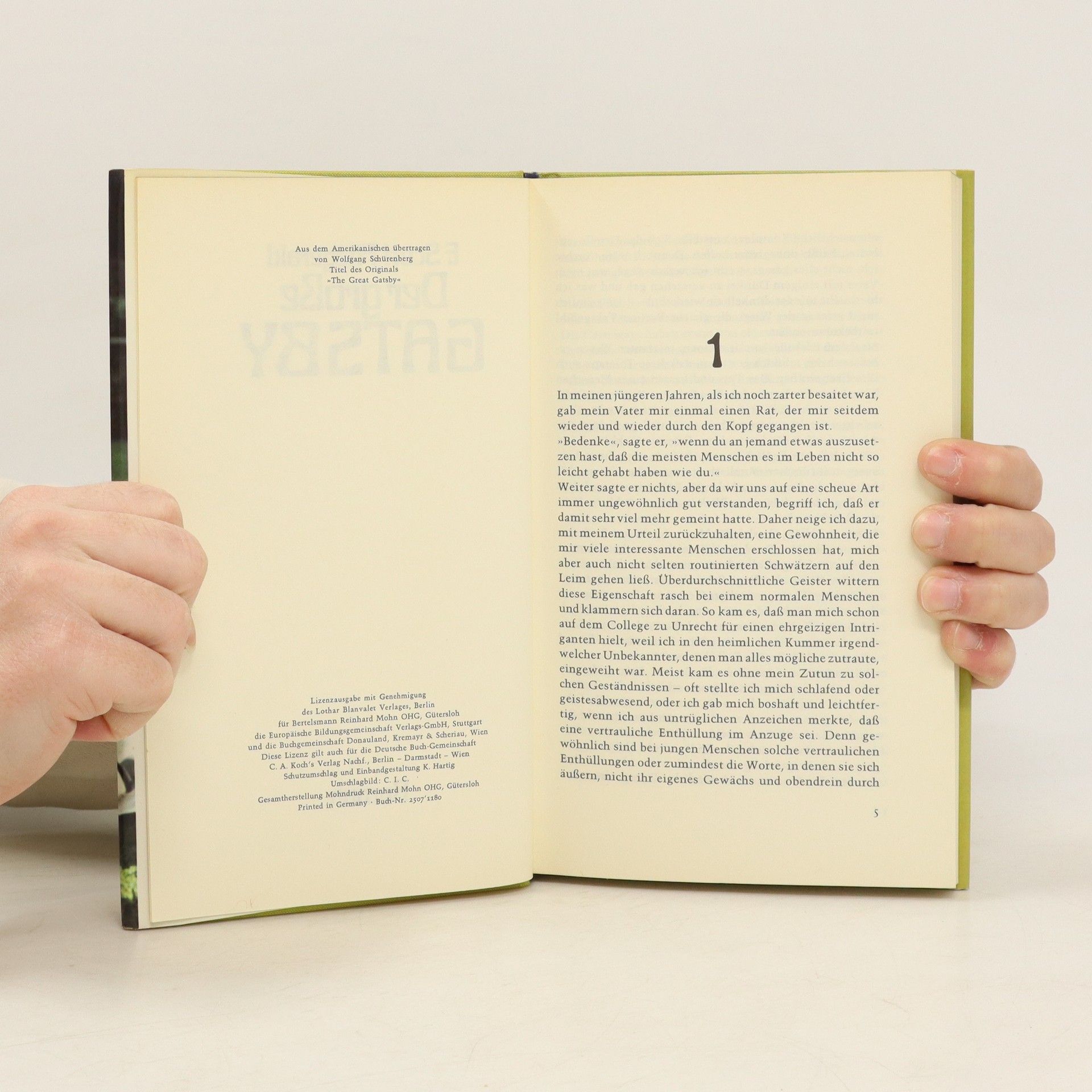 F. Scott Fitzgerald Der Grosse gatsby