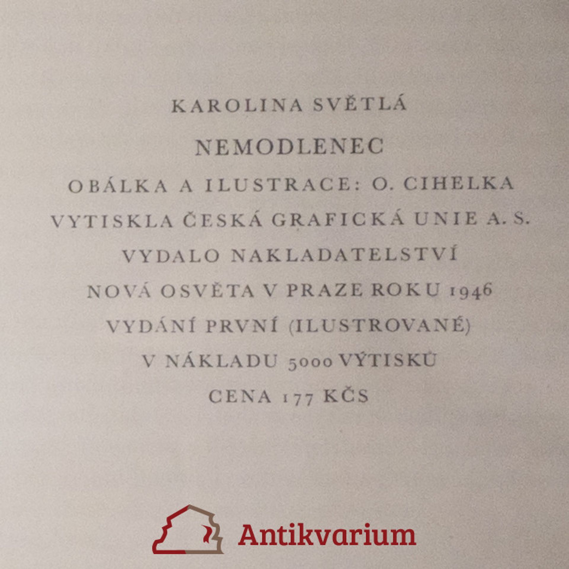 Karolina Světlá Nemodlenec