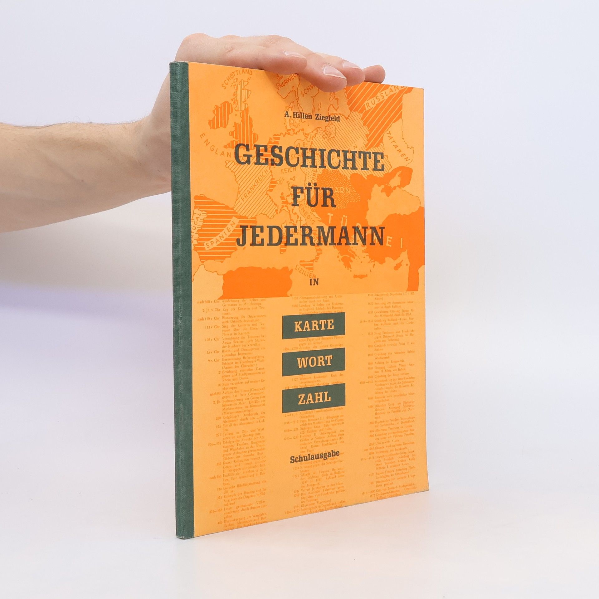 Geschichte für jedermann in Karte, Wort, Zahl