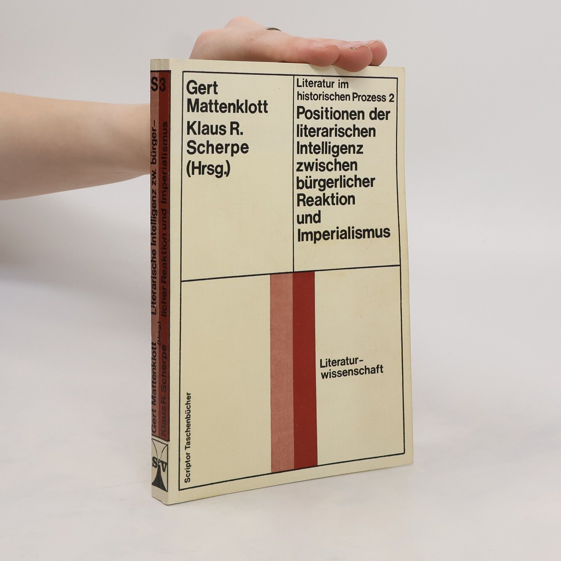 Gert Mattenklott Positionen der literarischen Intelligenz zwischen bürgerlicher Reaktion und Imperialismus