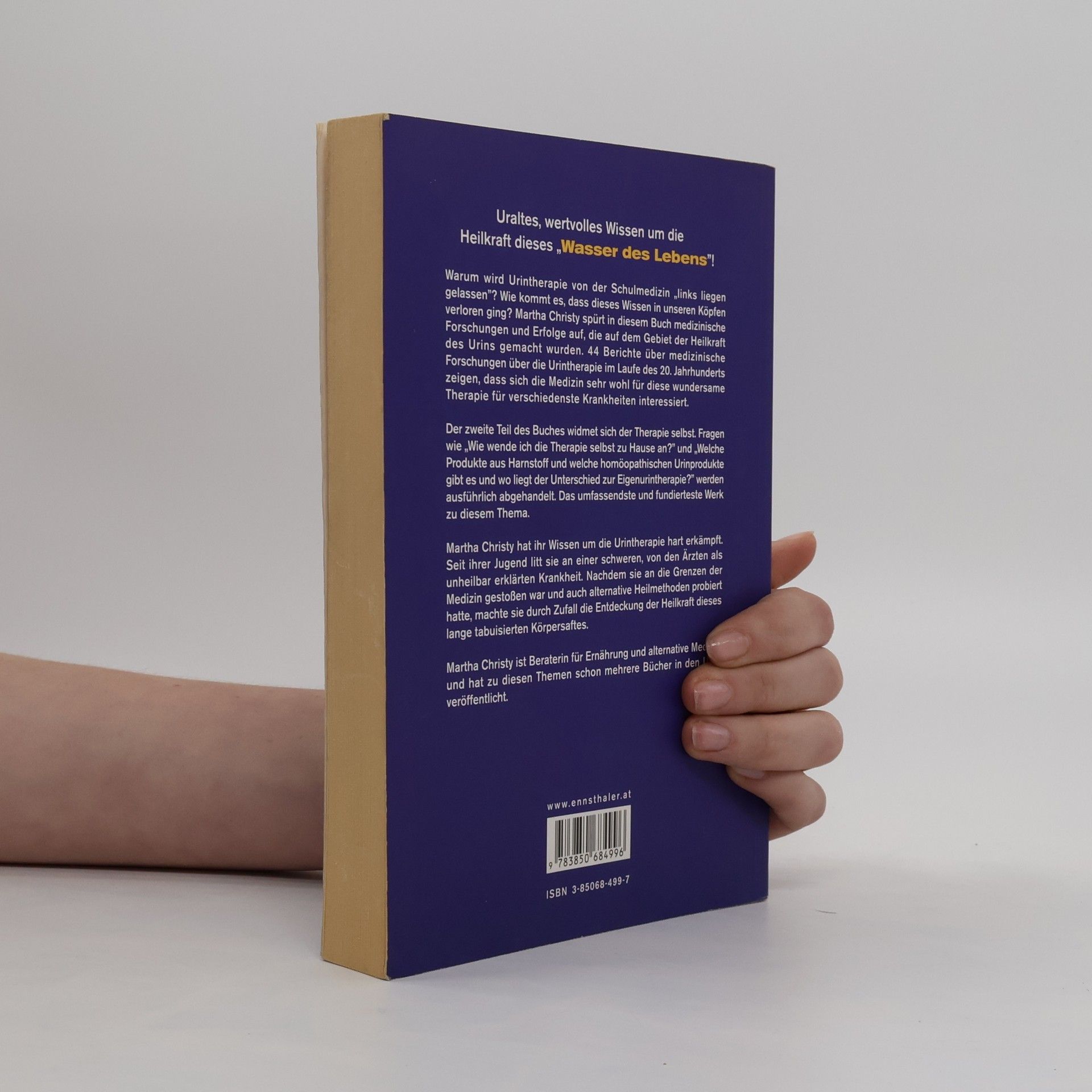 Martha M. Christy Selbstheilung mit Urin