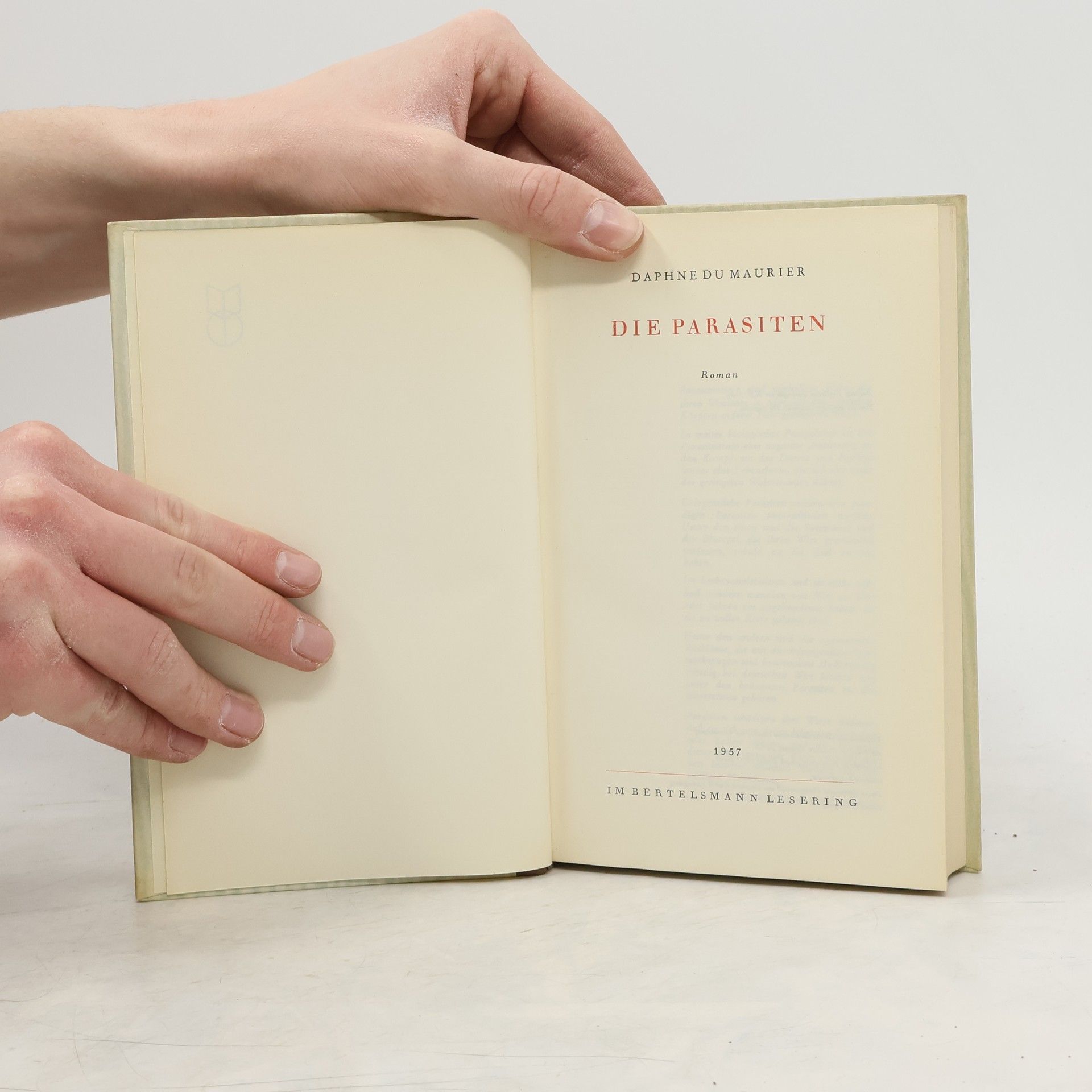Daphne du Maurier Die Parasiten