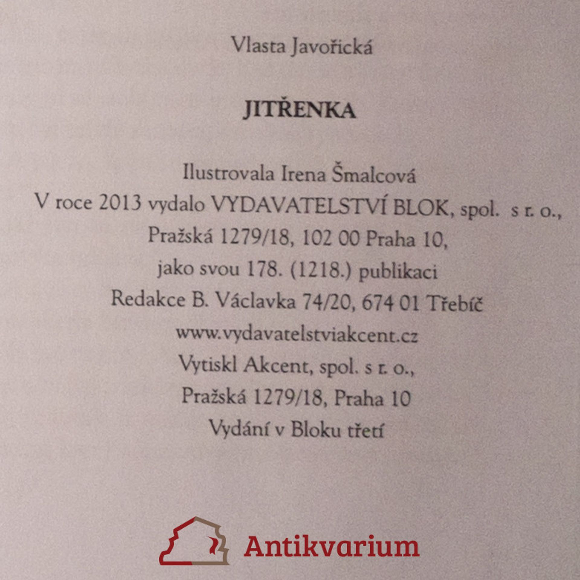 Vlasta Javořická Jitřenka