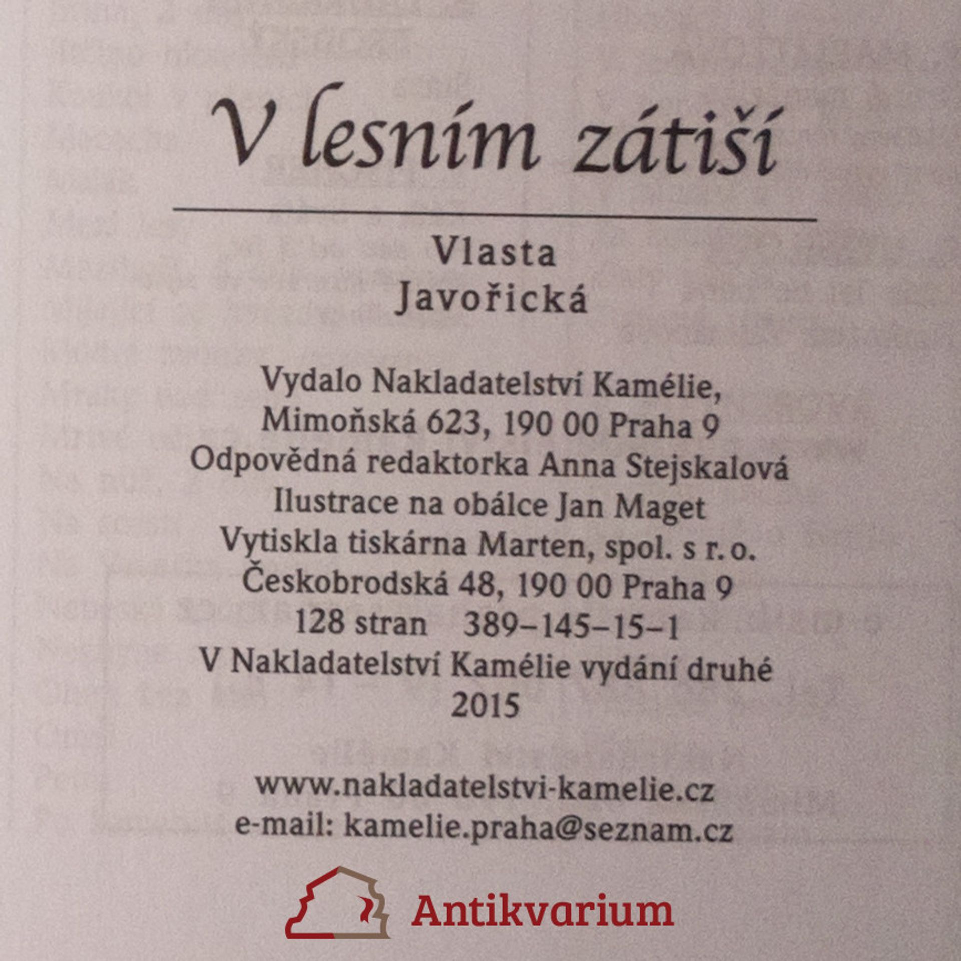 Vlasta Javořická V lesním zátiší