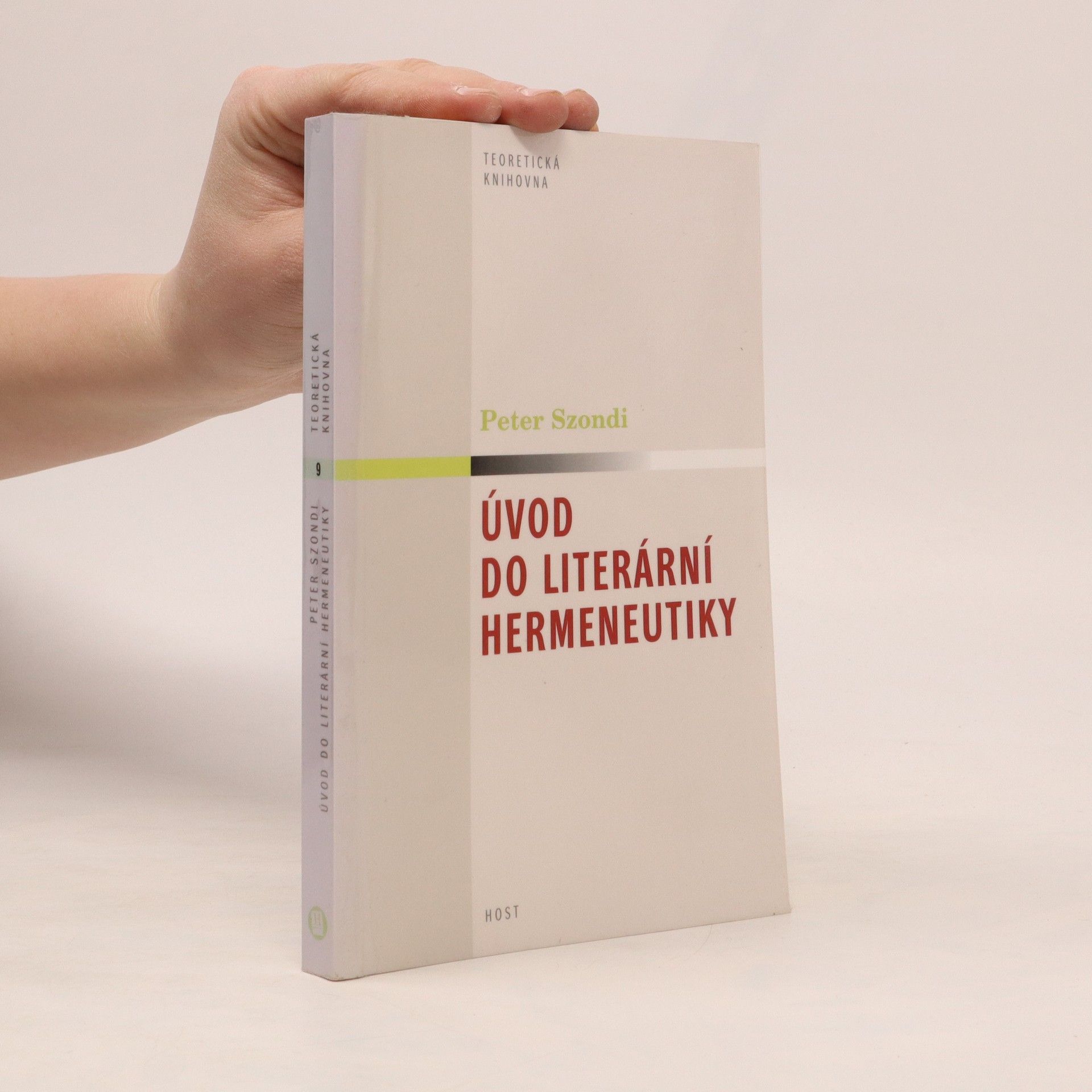 Peter Szondi Úvod do literární hermeneutiky