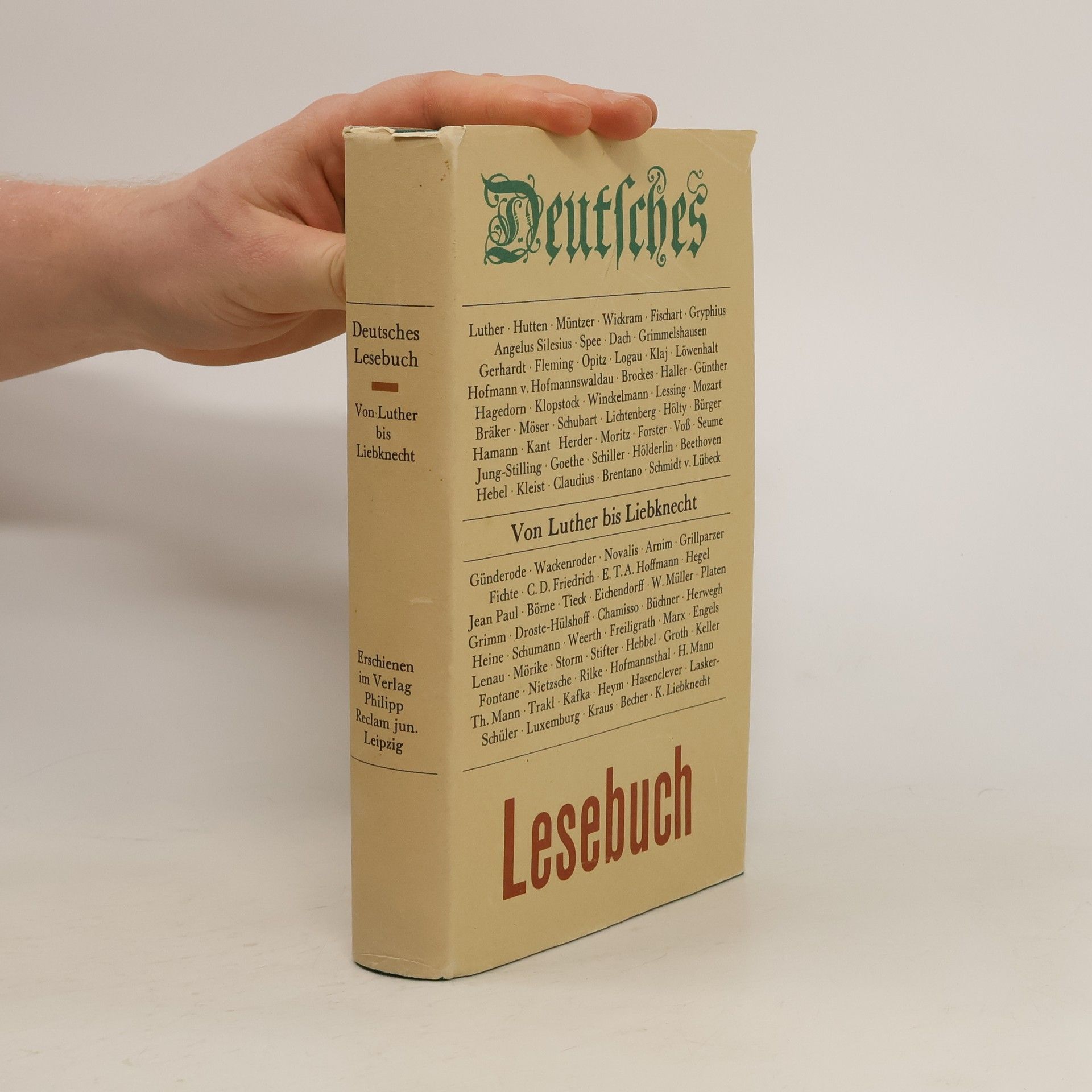 Stephan Hermlin Deutsches Lesebuch. Von Luther bis Liebknecht