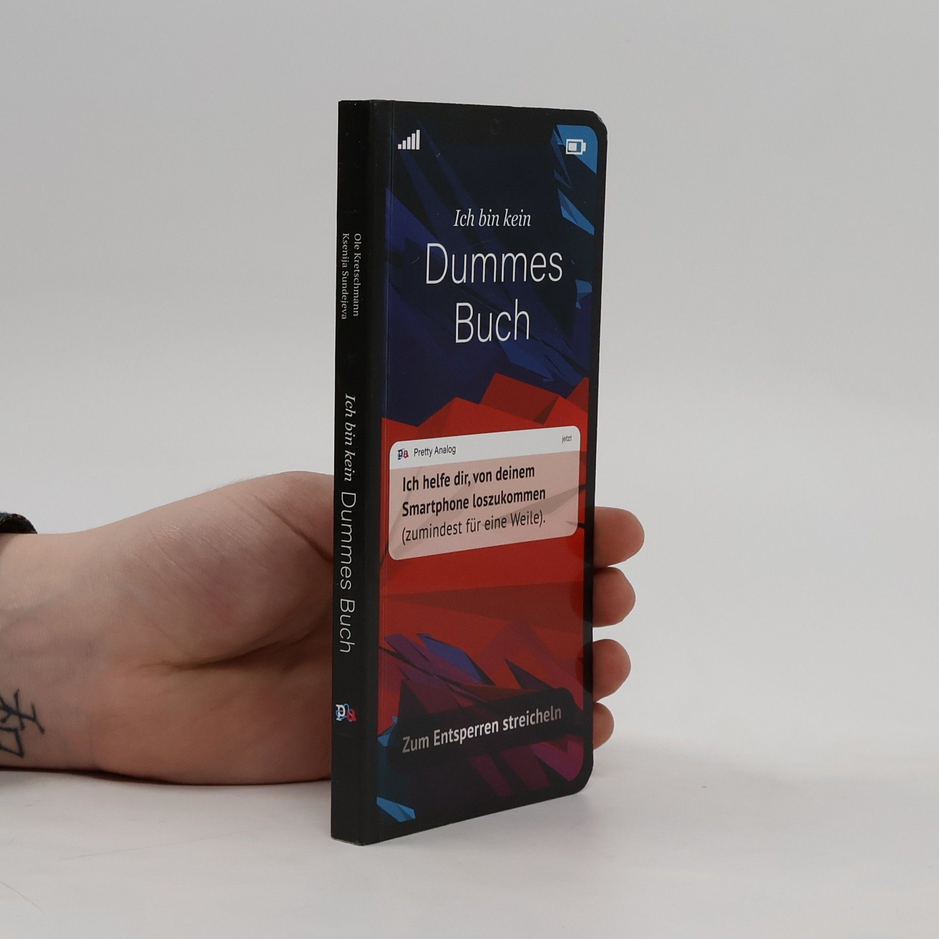 Ich bin kein Dummes Buch. Ich helfe dir, von deinem Smartphone loszukommen.