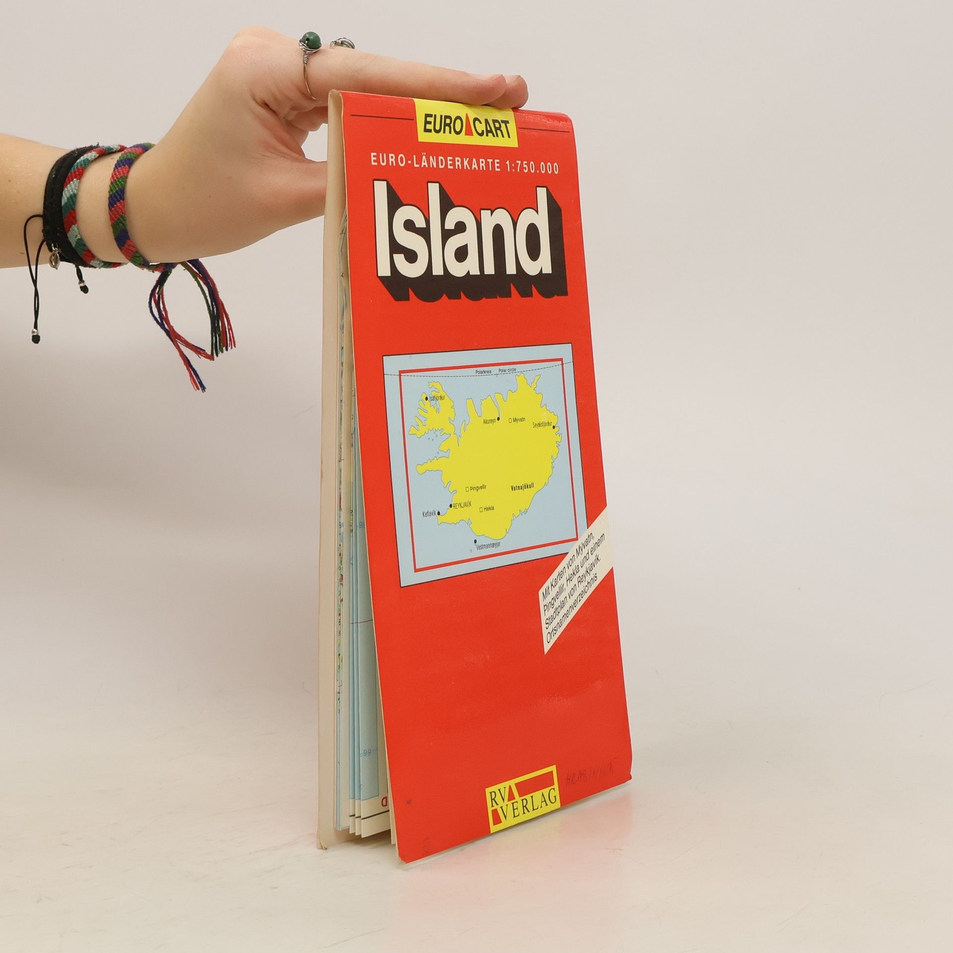 Autorenkollektiv Island. Euro-Länderkarte 1:750 000