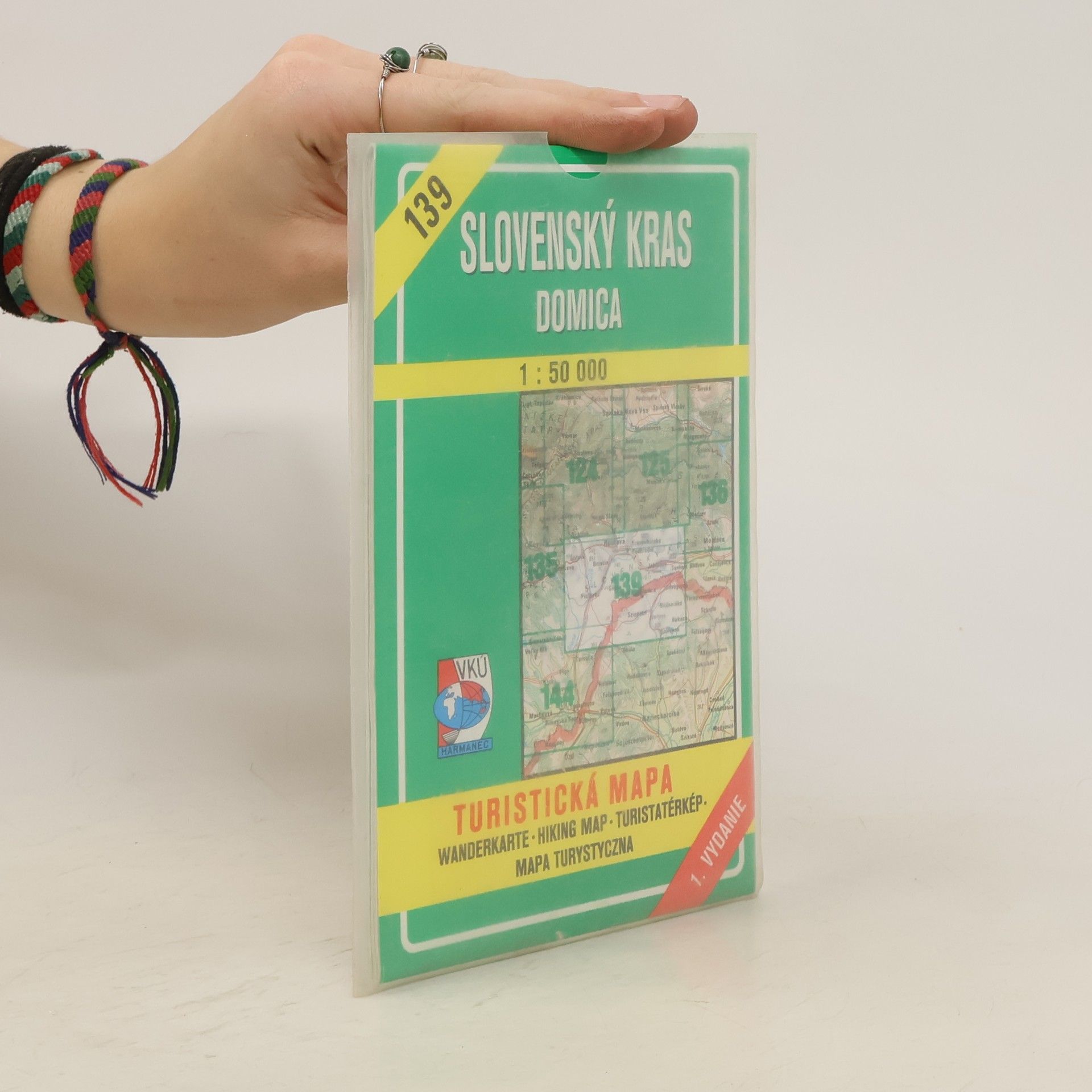 Rudolf Buday Slovenský kras - Domica turistická mapa