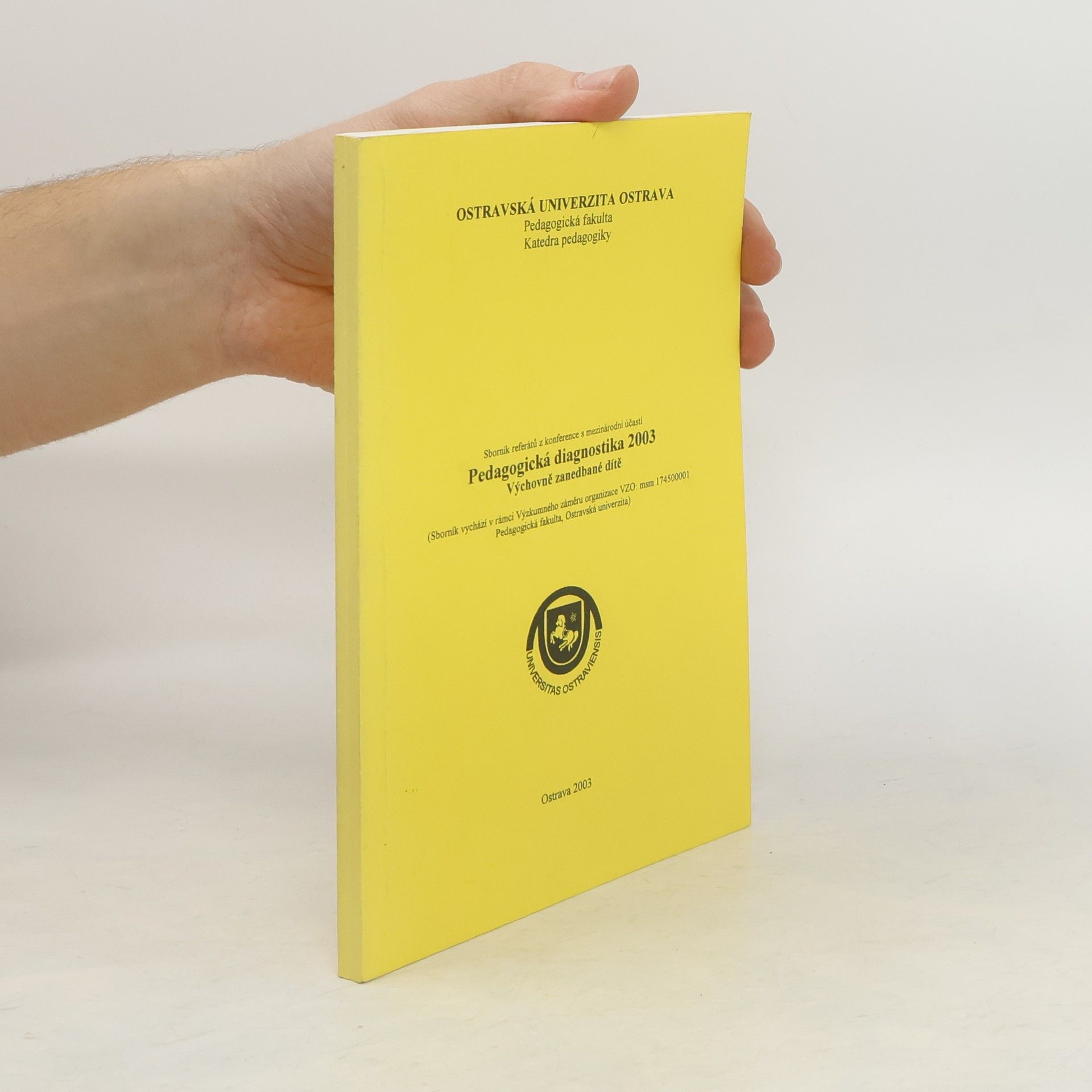 Kolektiv autorů Pedagogická diagnostika 2003