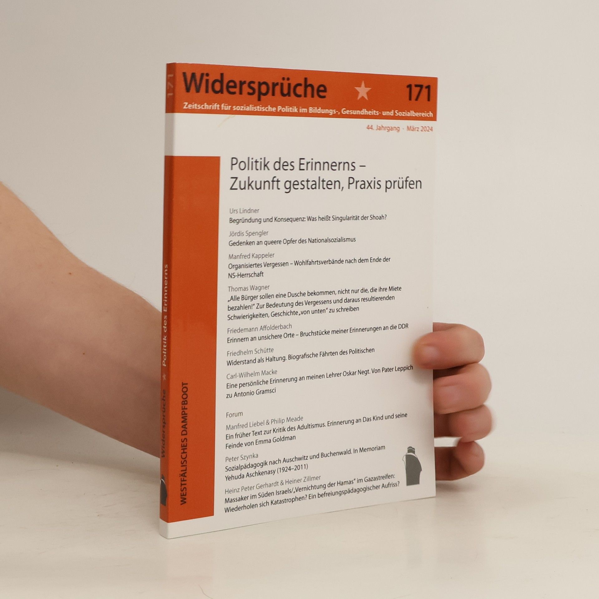 Widersprüche Politik des Erinnerns