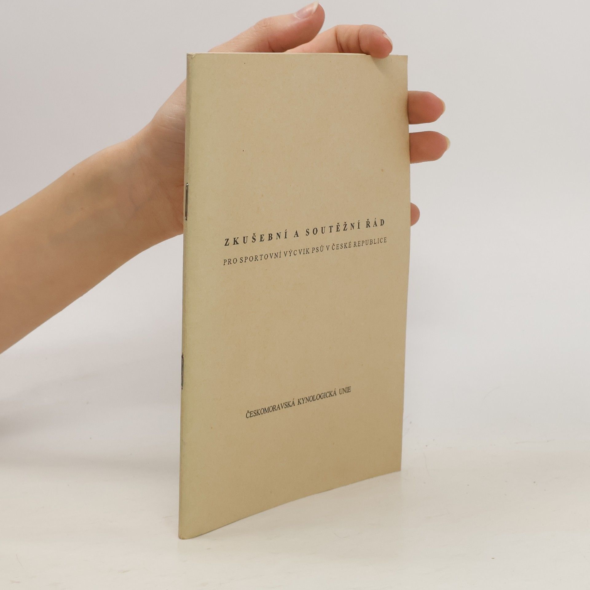 Kolektív autorov Zkušební a soutěžní řád pro sportovní výcvik psů v České republice