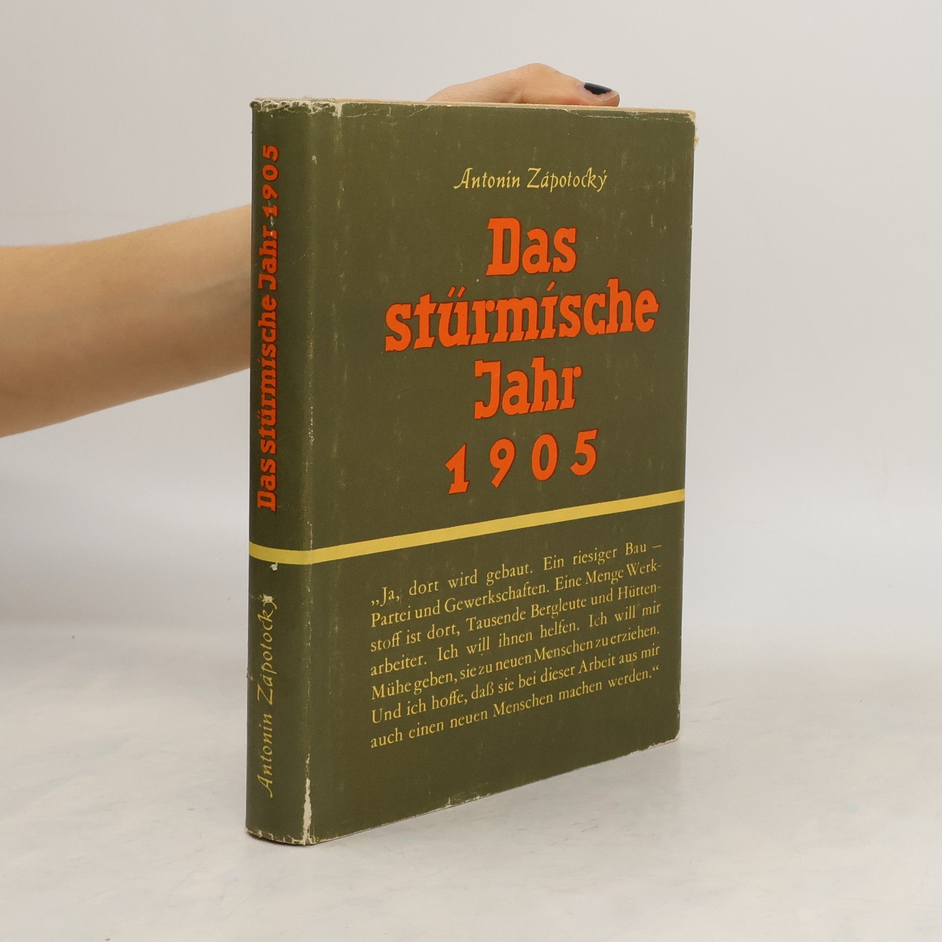 Antonín Zápotocký Das stürmische Jahr 1905. Erinnerungsroman