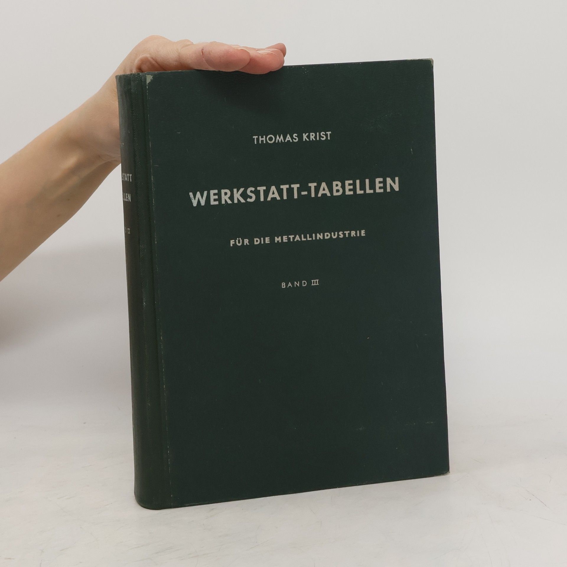 Thomas Krist Werkstatt-Tabellen III