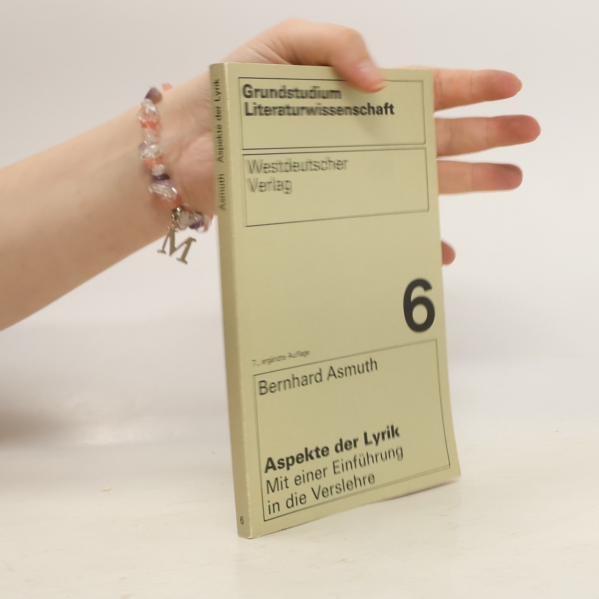 Bernhard Asmuth Aspekte der Lyrik