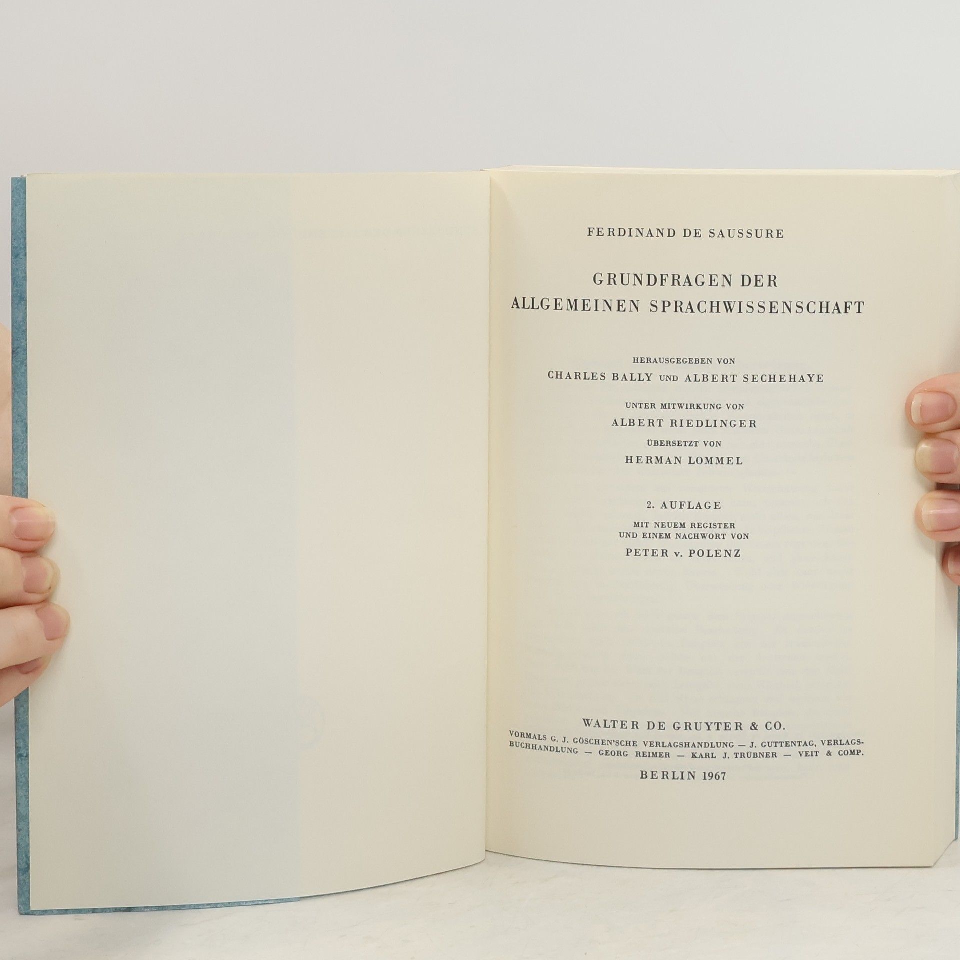 Ferdinand de Saussure Grundfragen der allgemeinen Sprachwissenschaft
