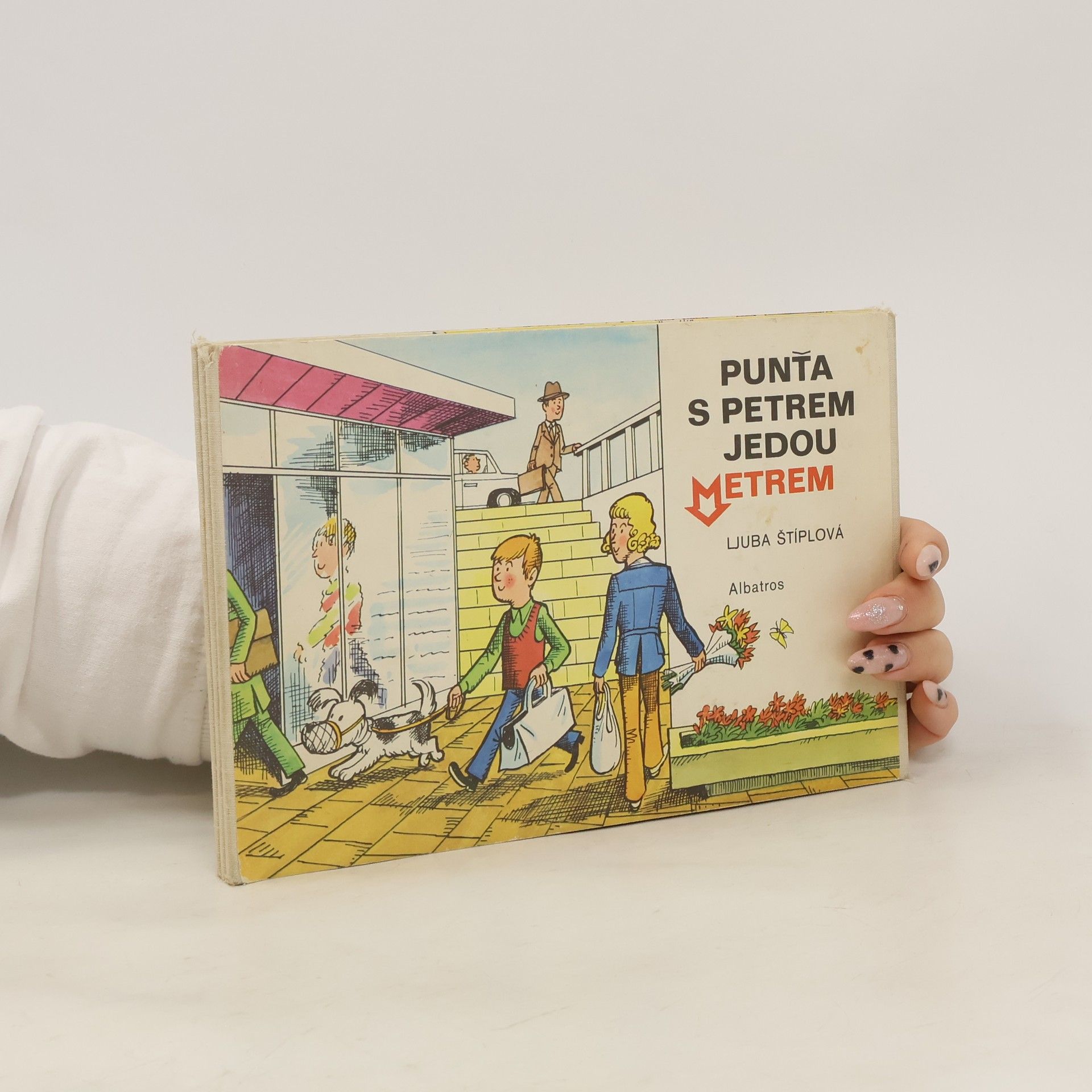 Ljuba Štíplová Puňta s Petrem jedou metrem