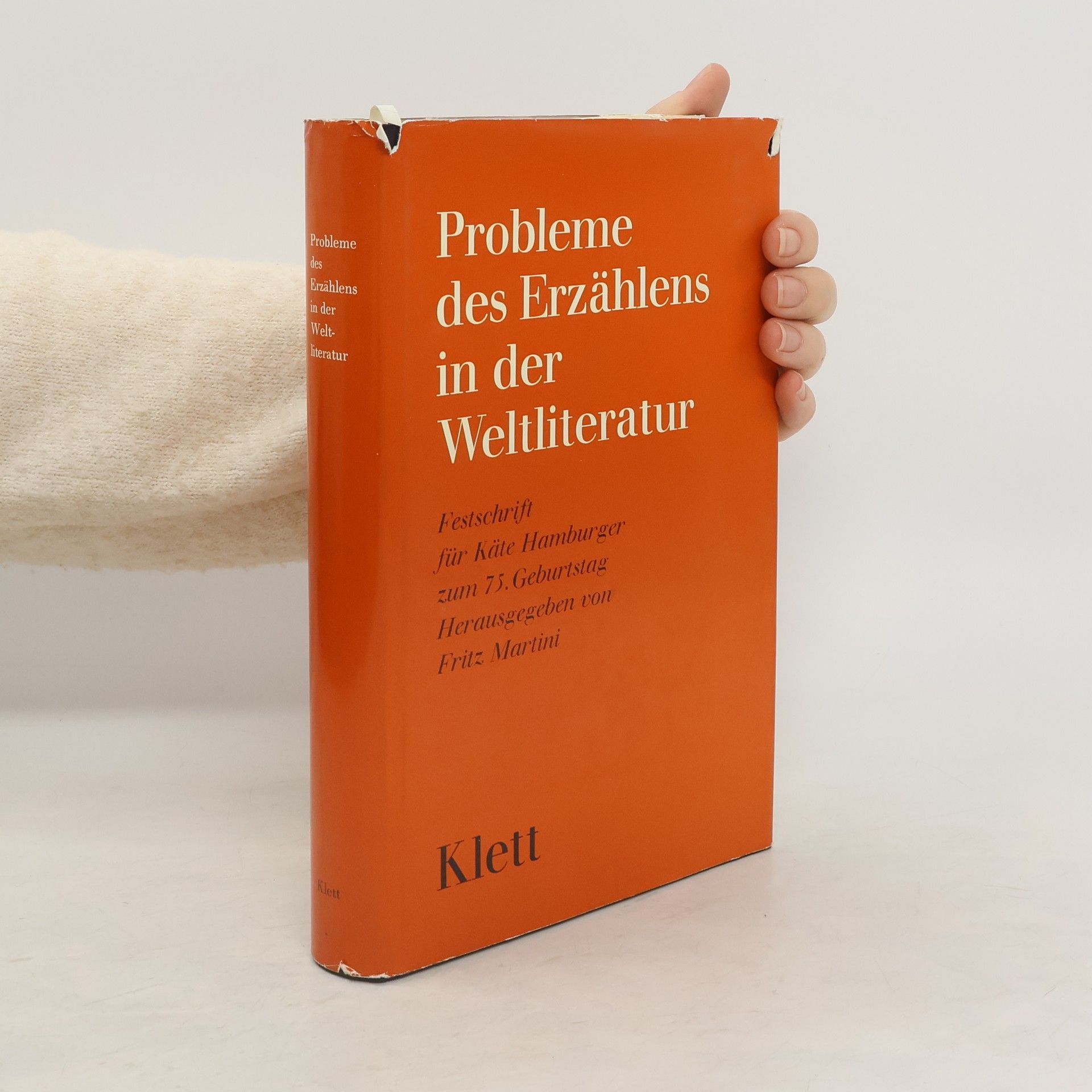 Käte Hamburger Probleme des Erzählens in der Weltliteratur