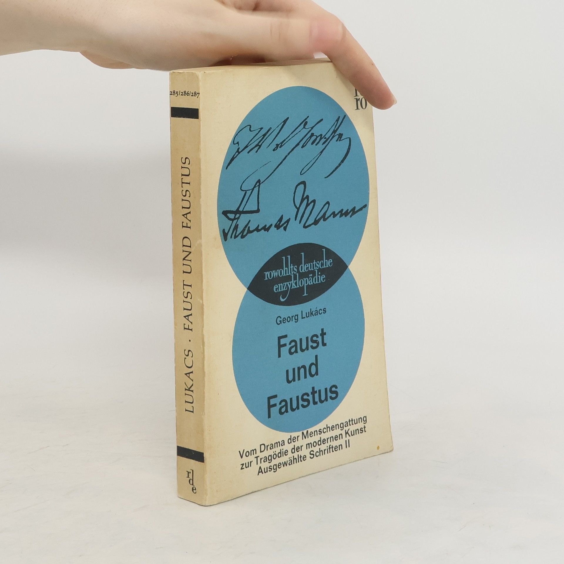 Georg Lukács Faust und Faustus