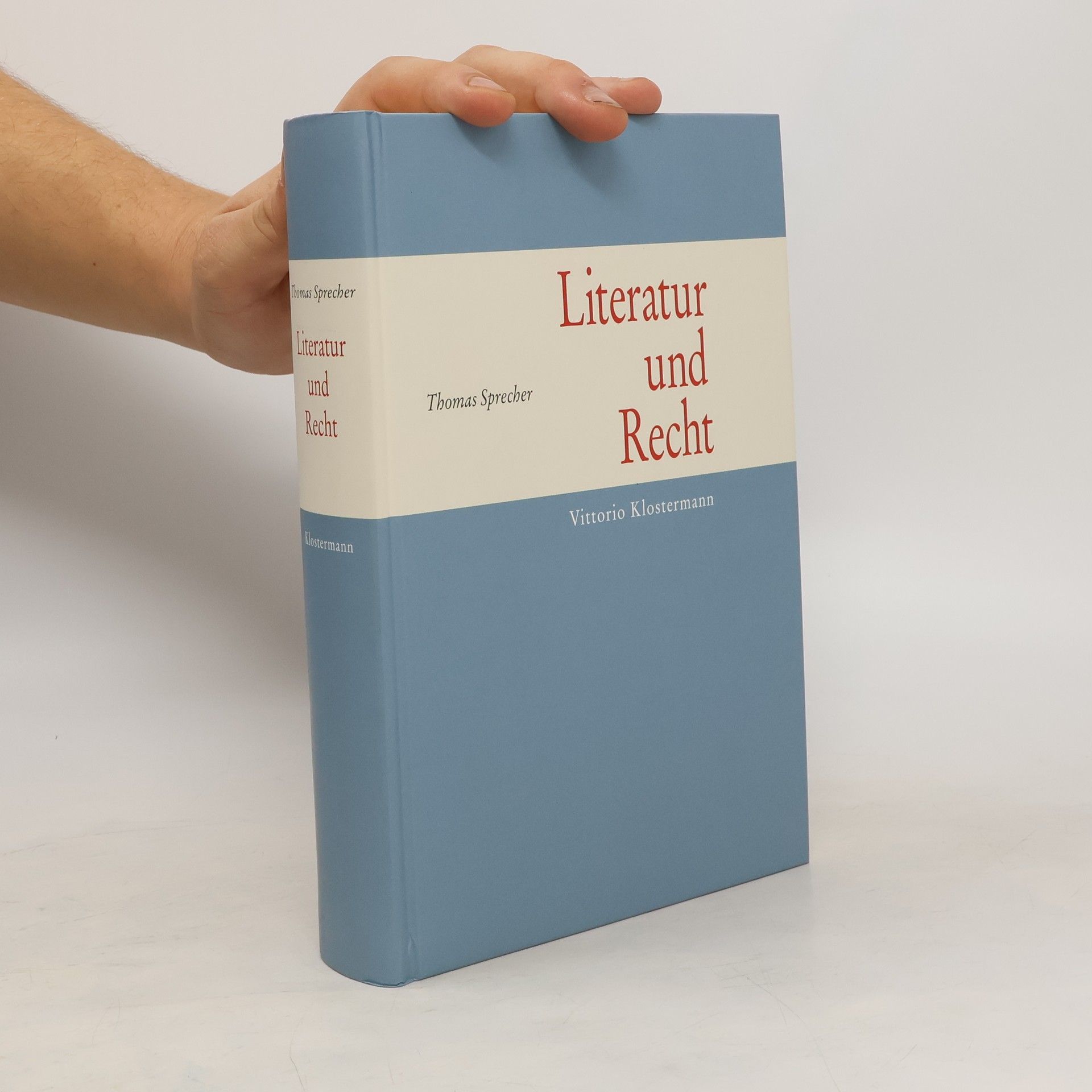 Thomas Sprecher Literatur und Recht
