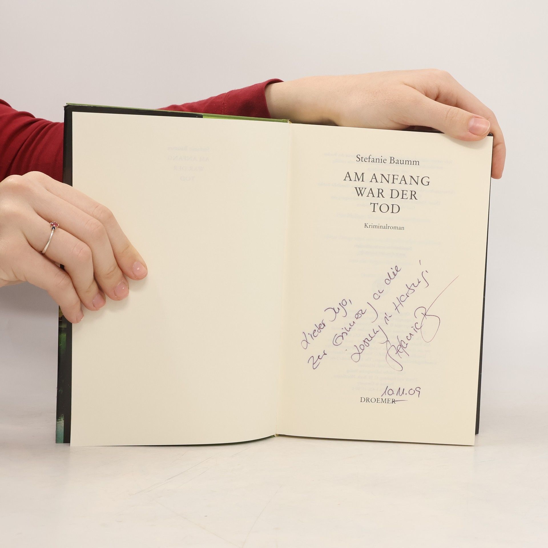 Stefanie Baumm Am Anfang war der Tod